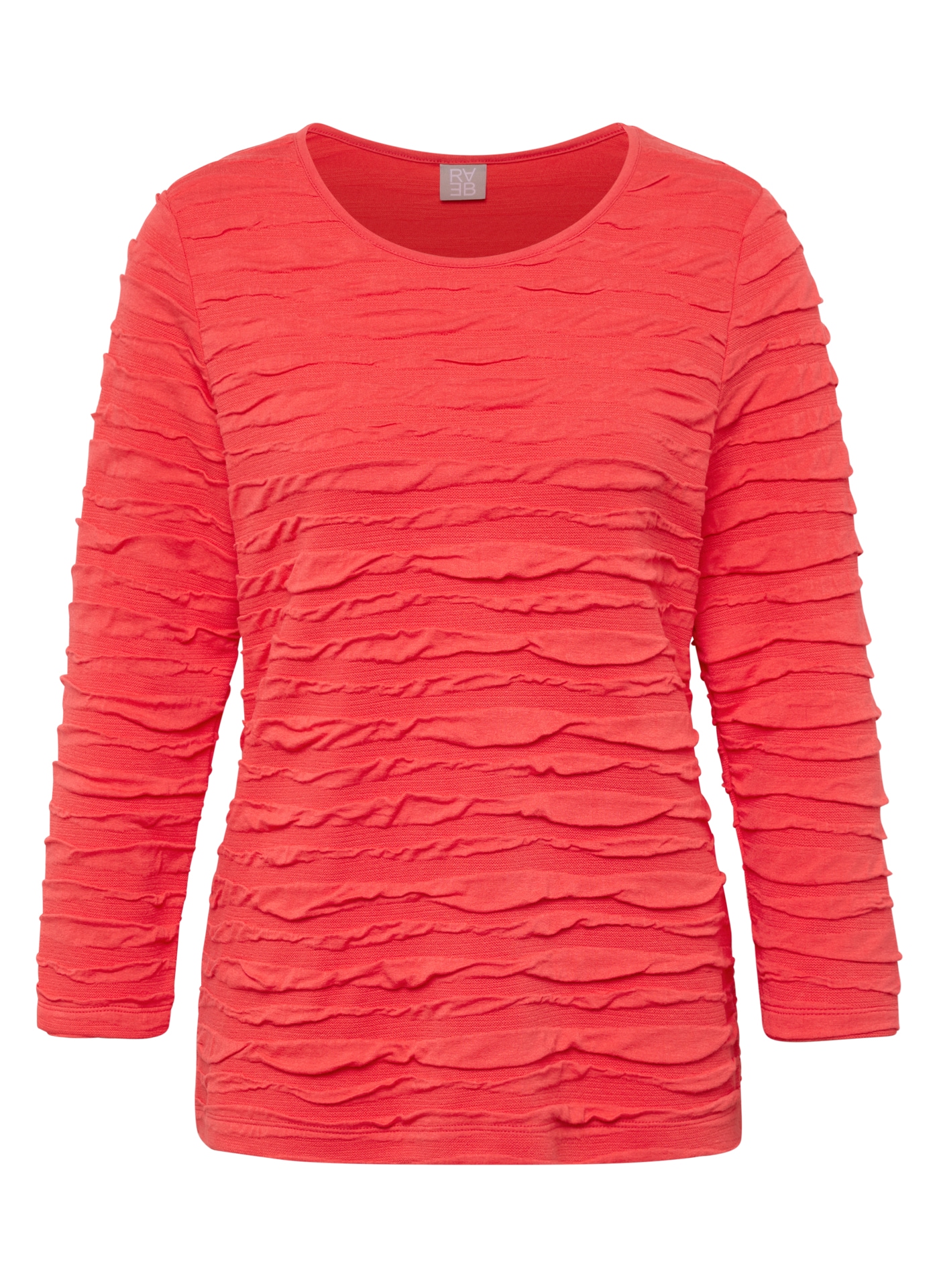 Rabe 3/4-Arm-Shirt mit Struktur Muster