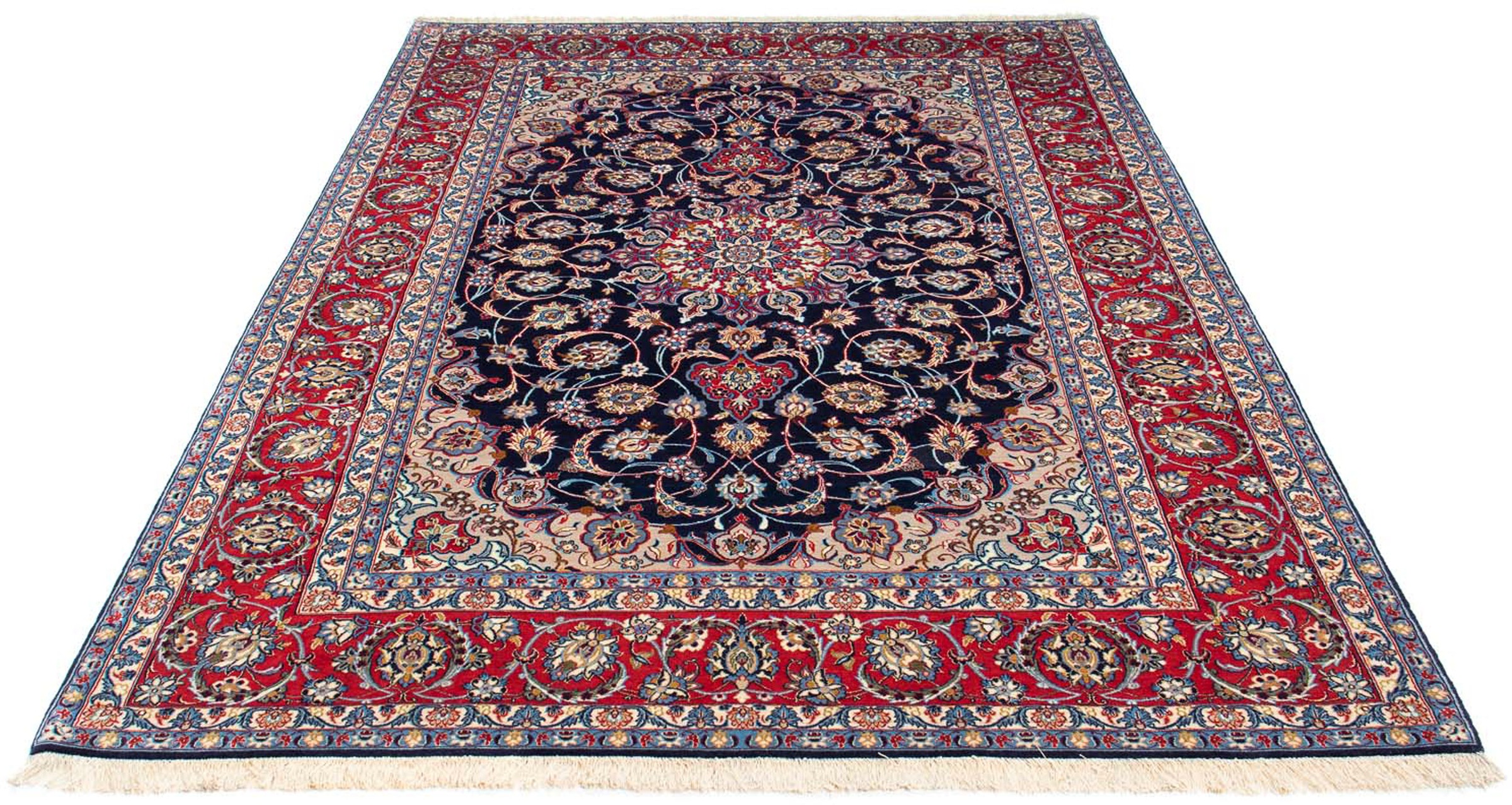 morgenland Orientteppich »Perser - Isfahan - Premium - 233 x 155 cm - dunke günstig online kaufen