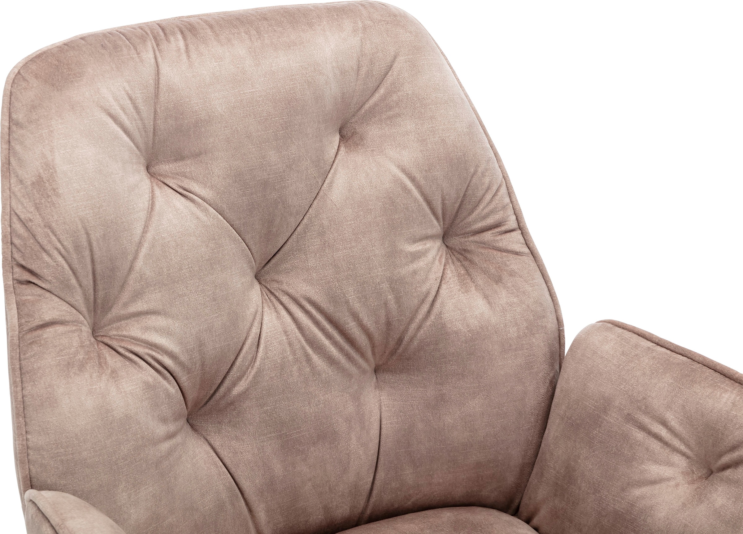 byLIVING Esszimmerstuhl »Sarina«, (Set), 2 St., Samtstoff Velvet, 2er-Set, hochwertiger Vintage-Samt Bezug mit Steppung, 360Grad drehbar
