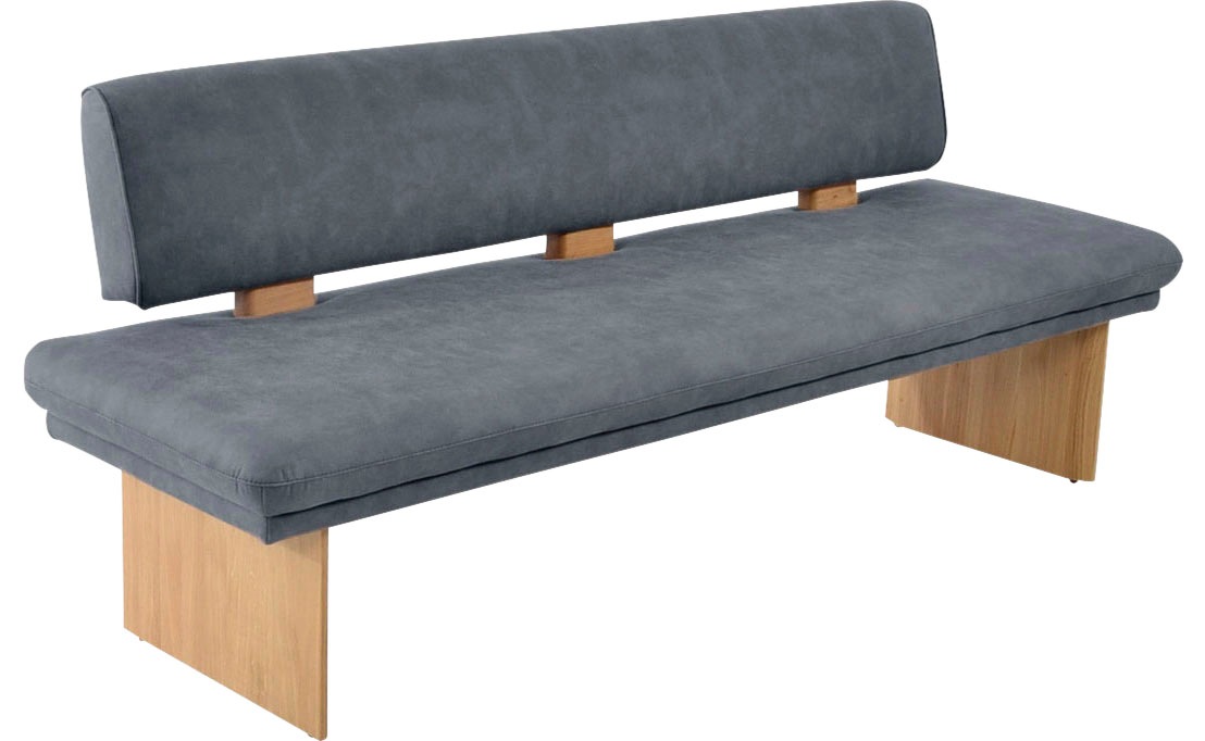 K+W Komfort & Wohnen Polsterbank »Longbeach«, (1 St.), Spitzkissenoptik im Sitz, wahlweise in der Breite 204cm oder 224cm