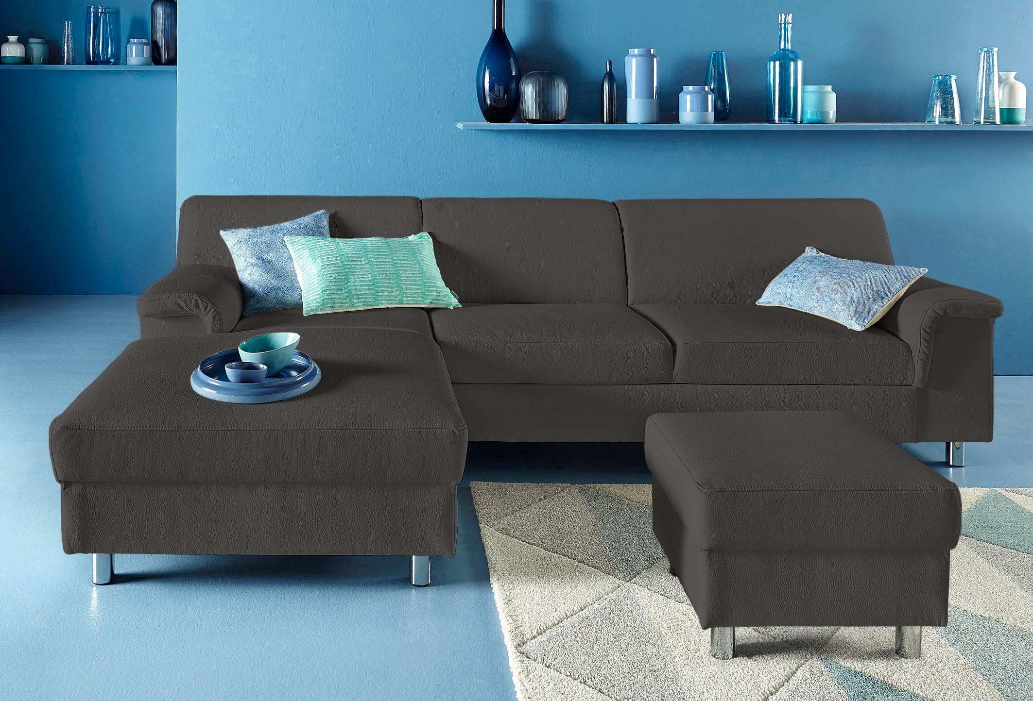 INOSIGN Ecksofa »Jamie, modern und elegant, Fußhöhe 9cm, L-Form,«, wahlweis günstig online kaufen
