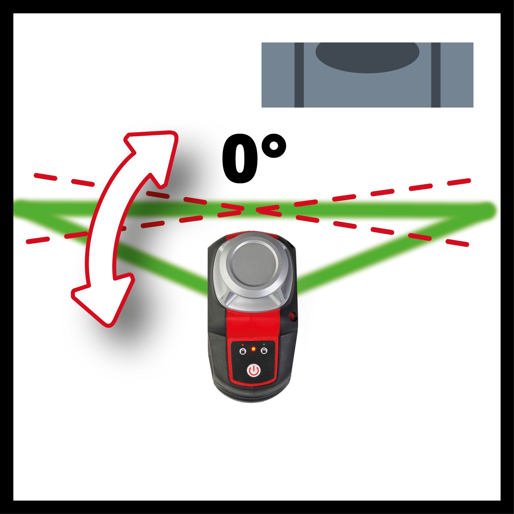 Einhell Kreuzlinienlaser »TE-LL 360 G«, Arbeitsbereich max. 40 m, inkl. Aufbewahrungstasche