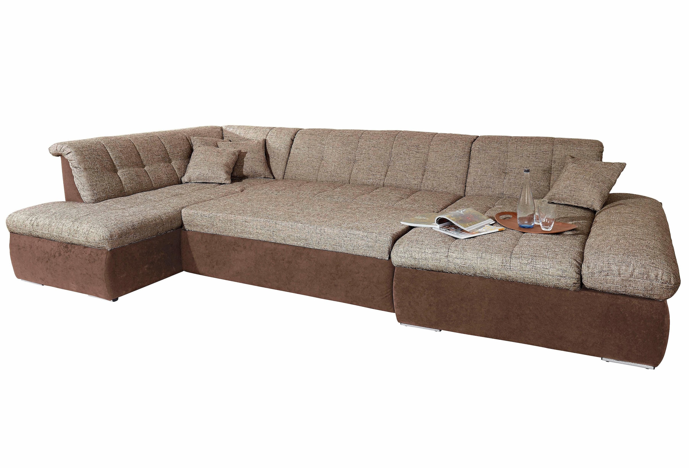 DOMO collection Wohnlandschaft »Moric U-Form, auch in Cord, Breite 353cm, v günstig online kaufen