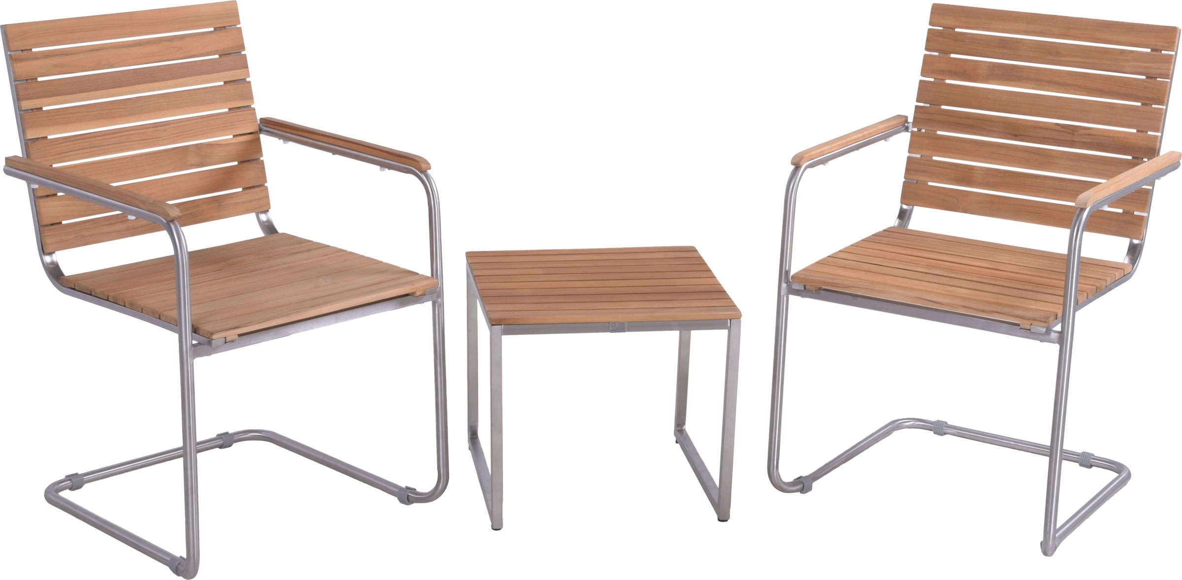 Garden Pleasure Balkonset »»DENVER Set 01«« 3 Stk. tlg. 2 Stühle (stapelbar günstig online kaufen