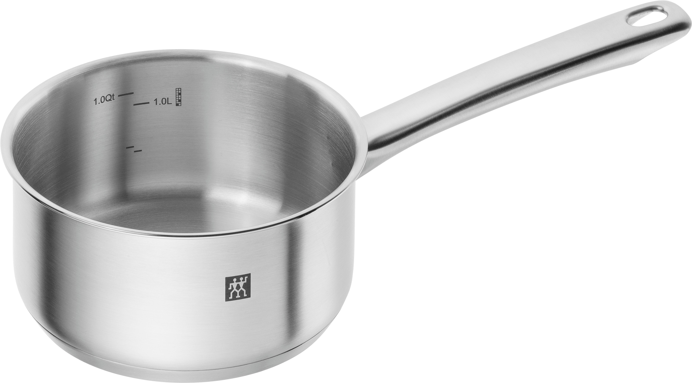 Zwilling Topf-Set »Flow/Shine/Table/Twin Chef 2«, Edelstahl 18/10, (Set, 10 tlg., Stieltopf 16, Bratentopf 20, Kochtopf 16/20/24, Bratpfanne 28 cm), Erstausstattung inkl. Sieb, Messer Pfanne und Kochgeschirr