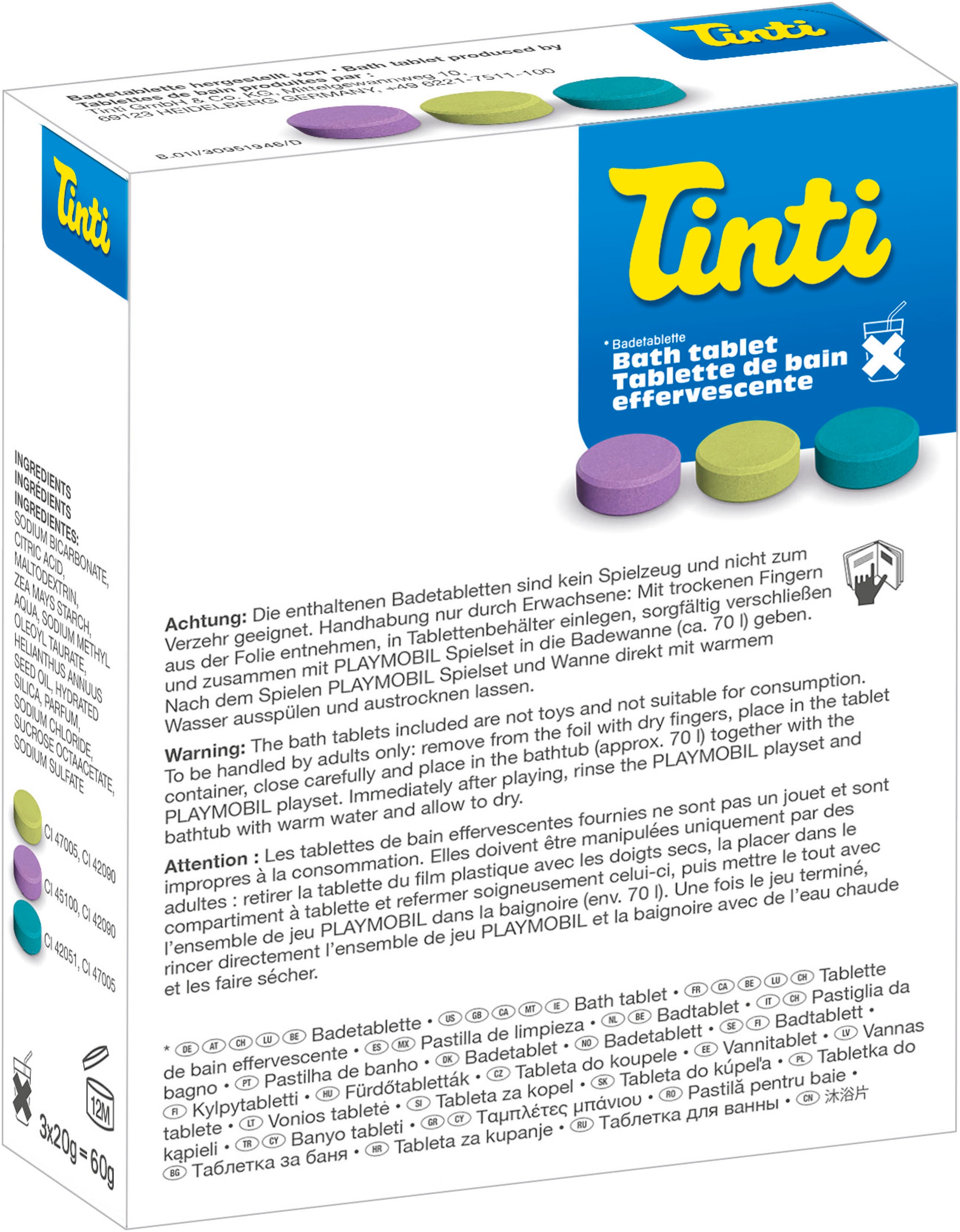 Playmobil® Konstruktions-Spielset »Bunter Tintenfisch, inkl. 3 Tinti-Badetabletten (71438)«, (17 St.), JUNIOR AQUA & Tinti; Made in Europe