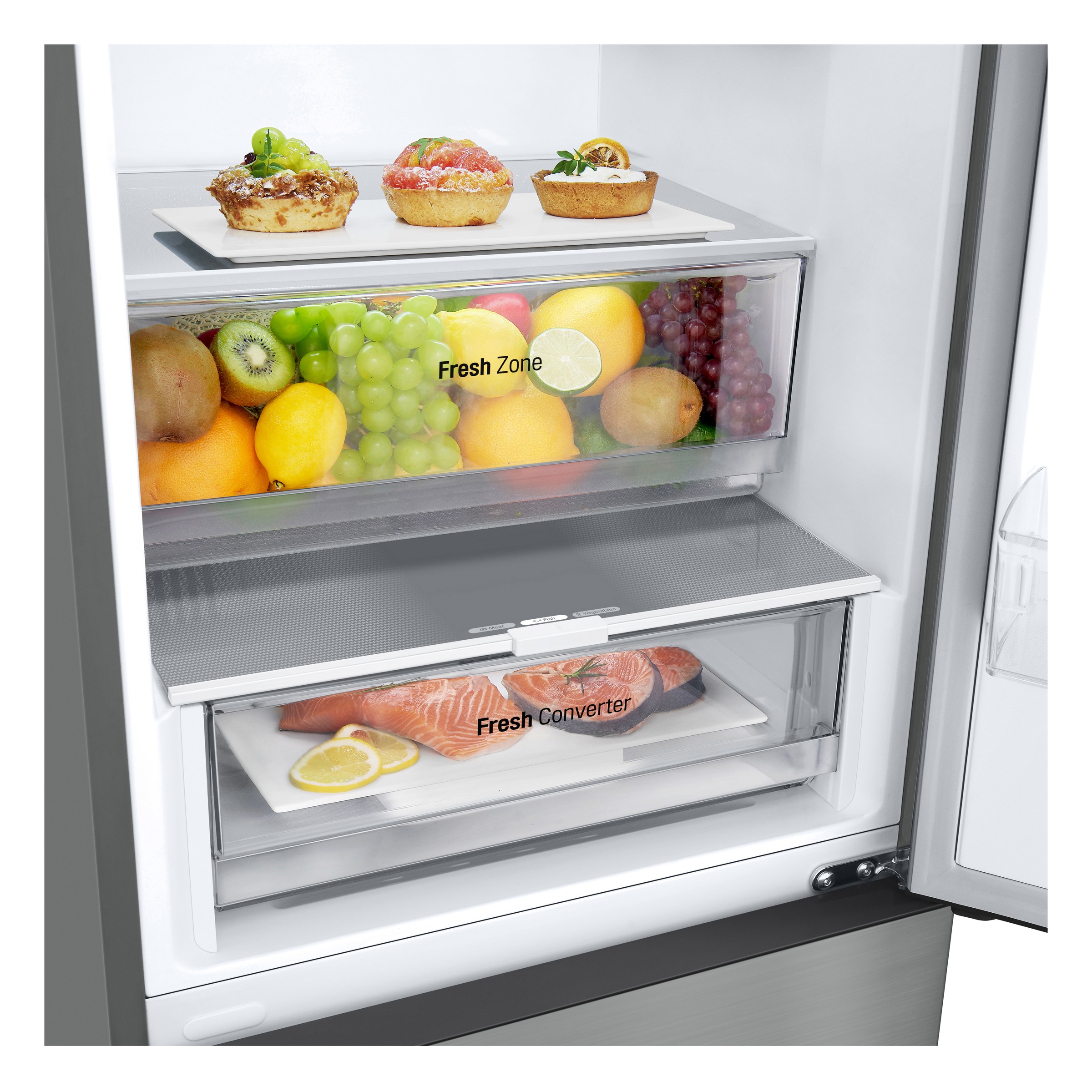 LG Kühl-/Gefrierkombination »GBV22NCBPY«, FRESHConverter® Schublade: variable Temperatur für mehr Frische