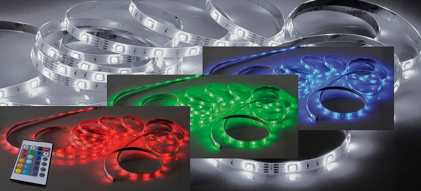 Paul Neuhaus LED-Streifen »TEANIA«, 1 St.-flammig, RGB, Fernbedienung, Infrarot inkl., Memory, dimmbar über Fernbedienung