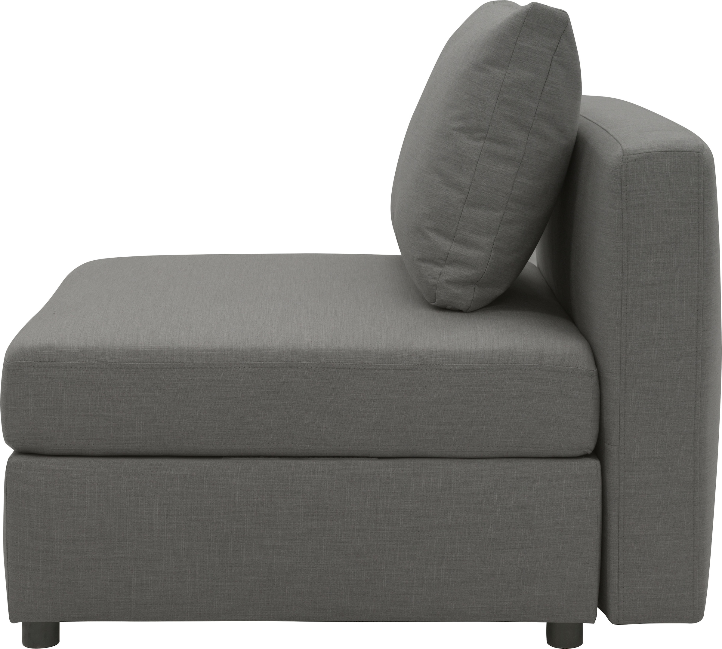 DOMO collection Sofaelement »Solskin, individuell erweiterbar/kombinierbar«, mit losen Kissen. Rücken- und Seitenteile als Stecksystem.