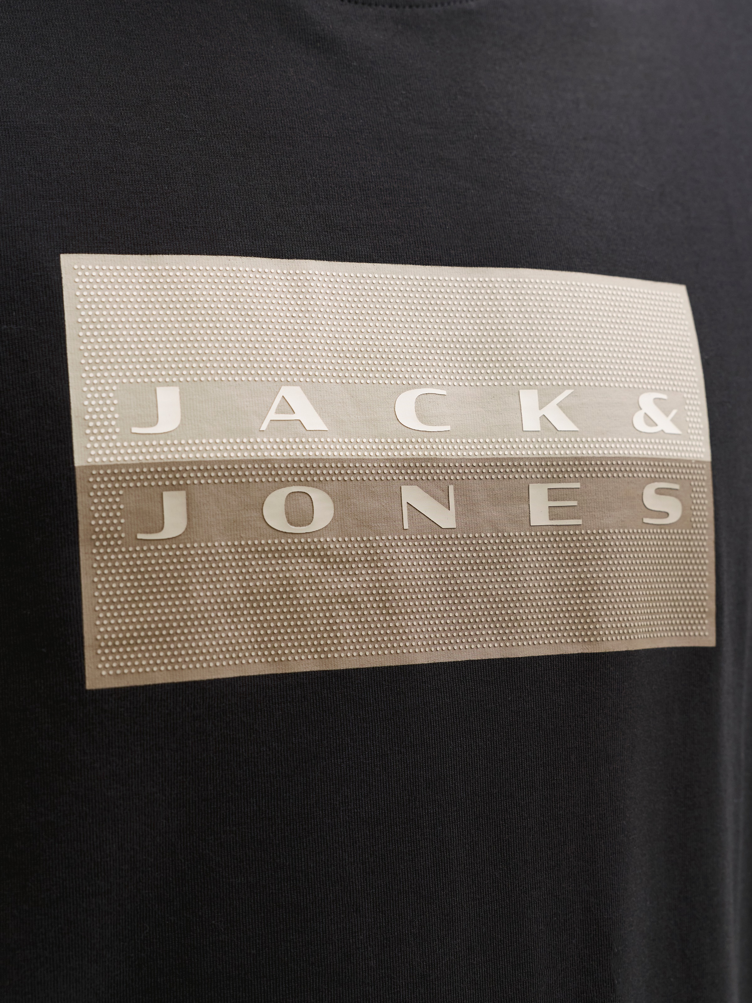 Jack & Jones Kurzarmshirt »JCOFUSION DOTS PRINT TEE SS CREW SN« Baumwolle, regular fit