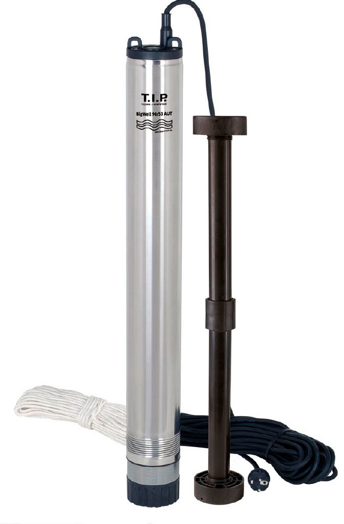 TIP Tiefbrunnenpumpe »BigWell 90/53 AUT« schwarz