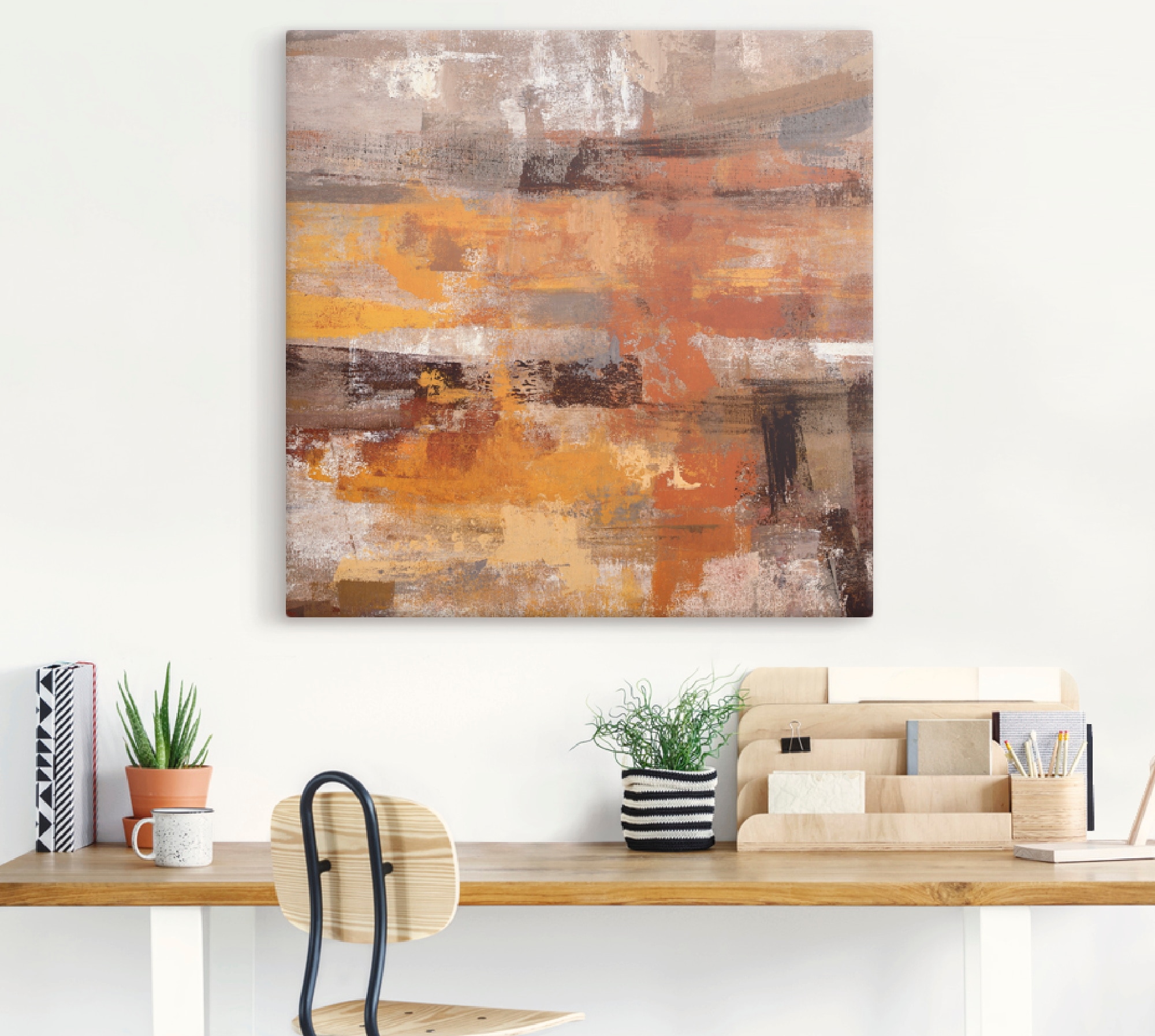 Artland Wandbild »Mojave-Straße«, Gegenstandslos, (1 St.), als Leinwandbild, Poster in verschied. Größen
