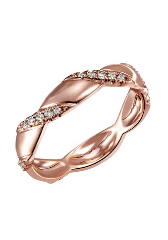 goldmaid Goldring, Ring 375/- Rotgold 30 Diamanten 0,25 ct kaufen