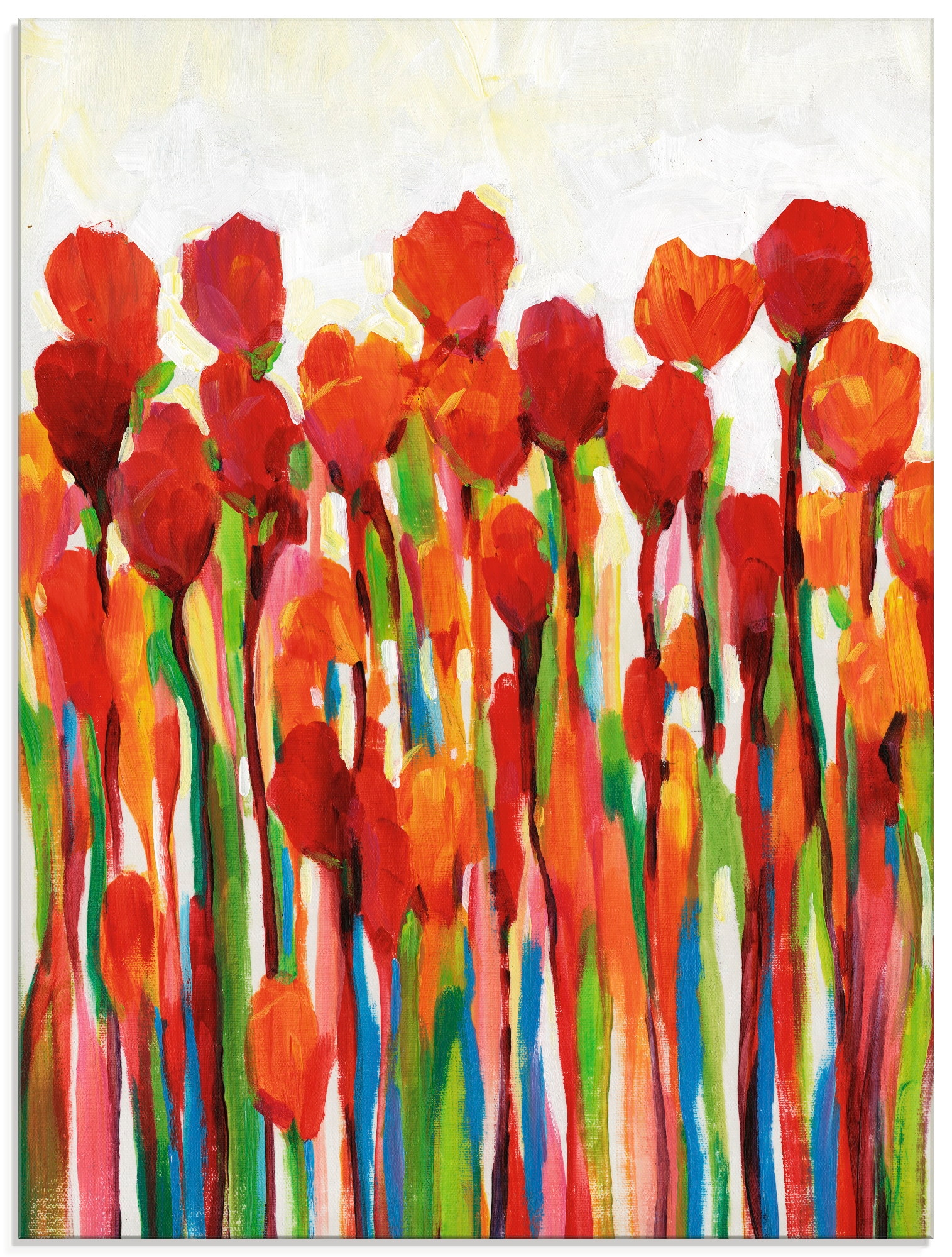 Artland Glasbild »Strotzen mit Farben II«, Blumenwiese, (1 St.), in verschi günstig online kaufen