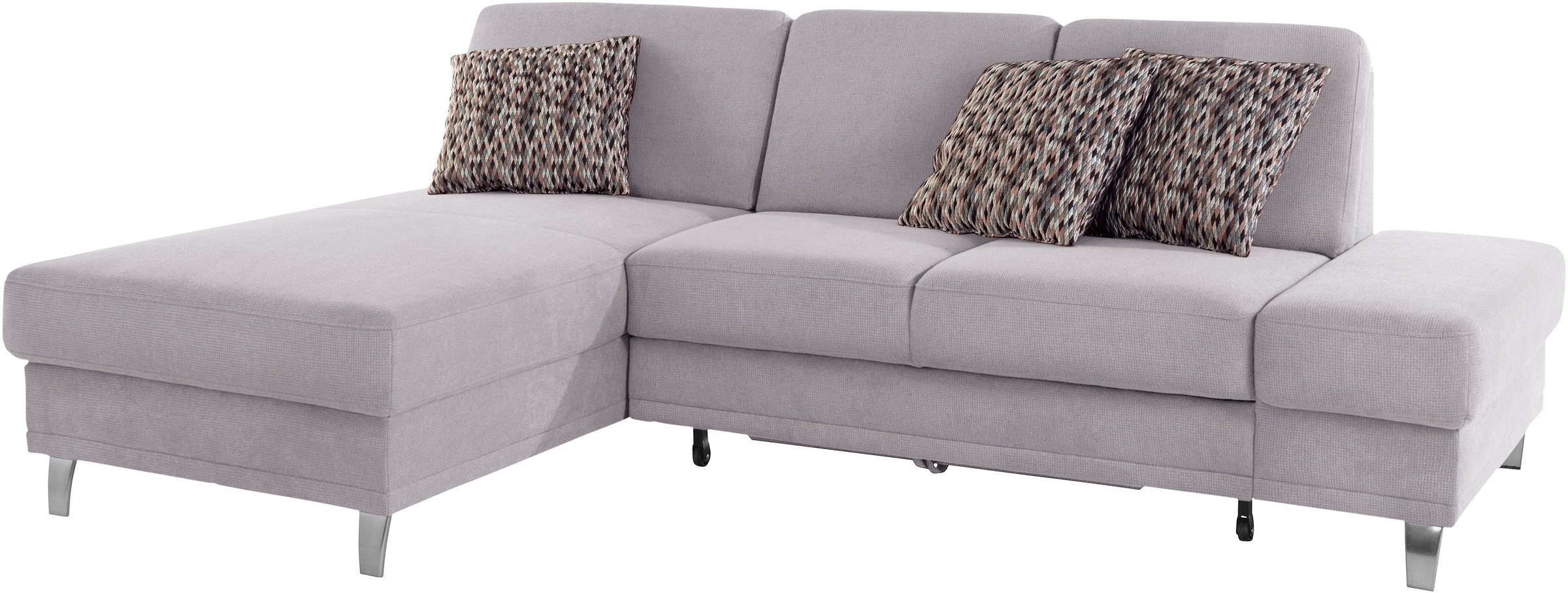 sit&more Ecksofa »Clio L-Form«, wahlweise mit Bettfunktion oder Vorziehsitz und Bettkasten, Federkern