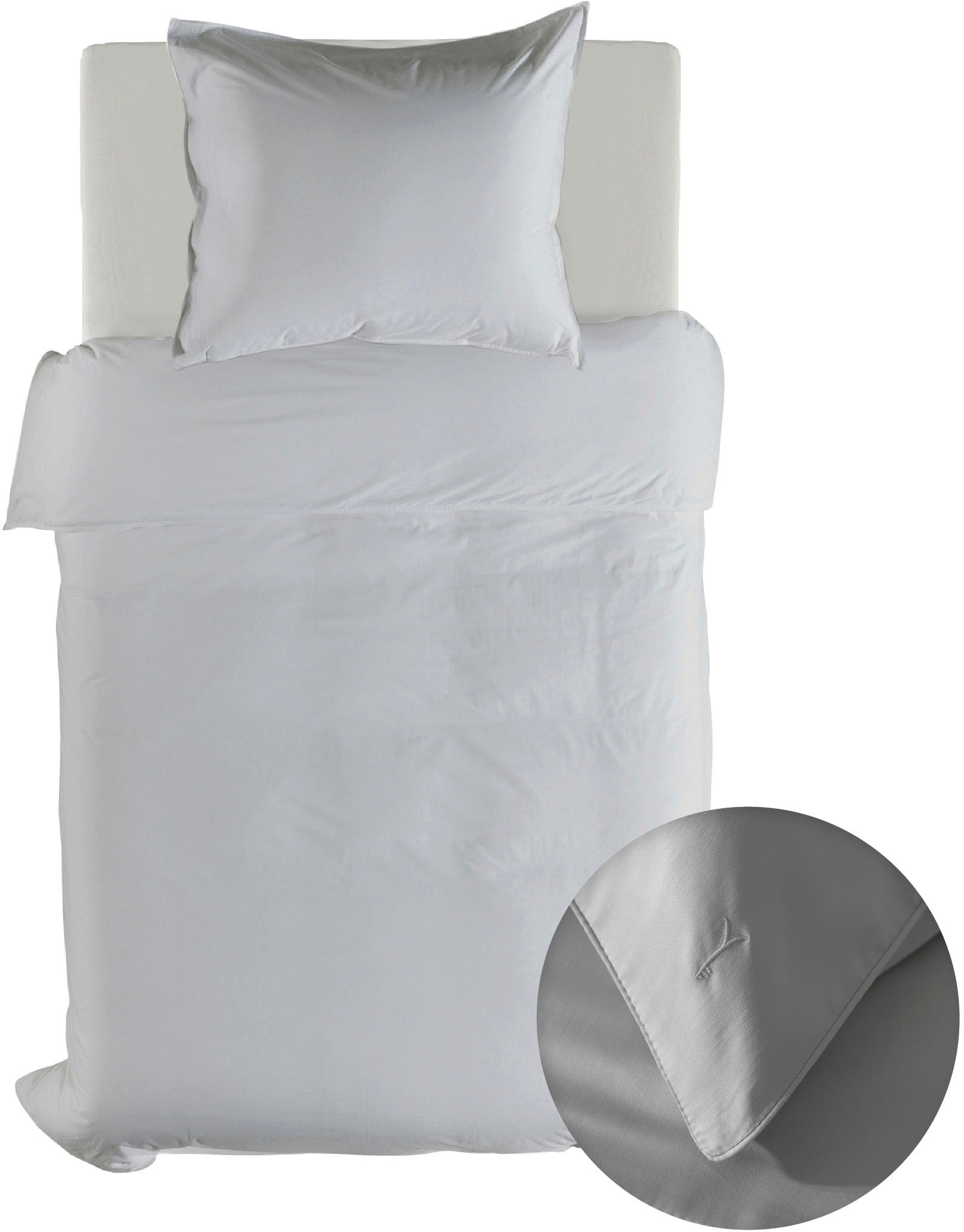 YELLOW Bettwäsche »Suite-Dubai« 2 Stk. tlg. Uni Design, 100% Baumwolle ab 1 günstig online kaufen