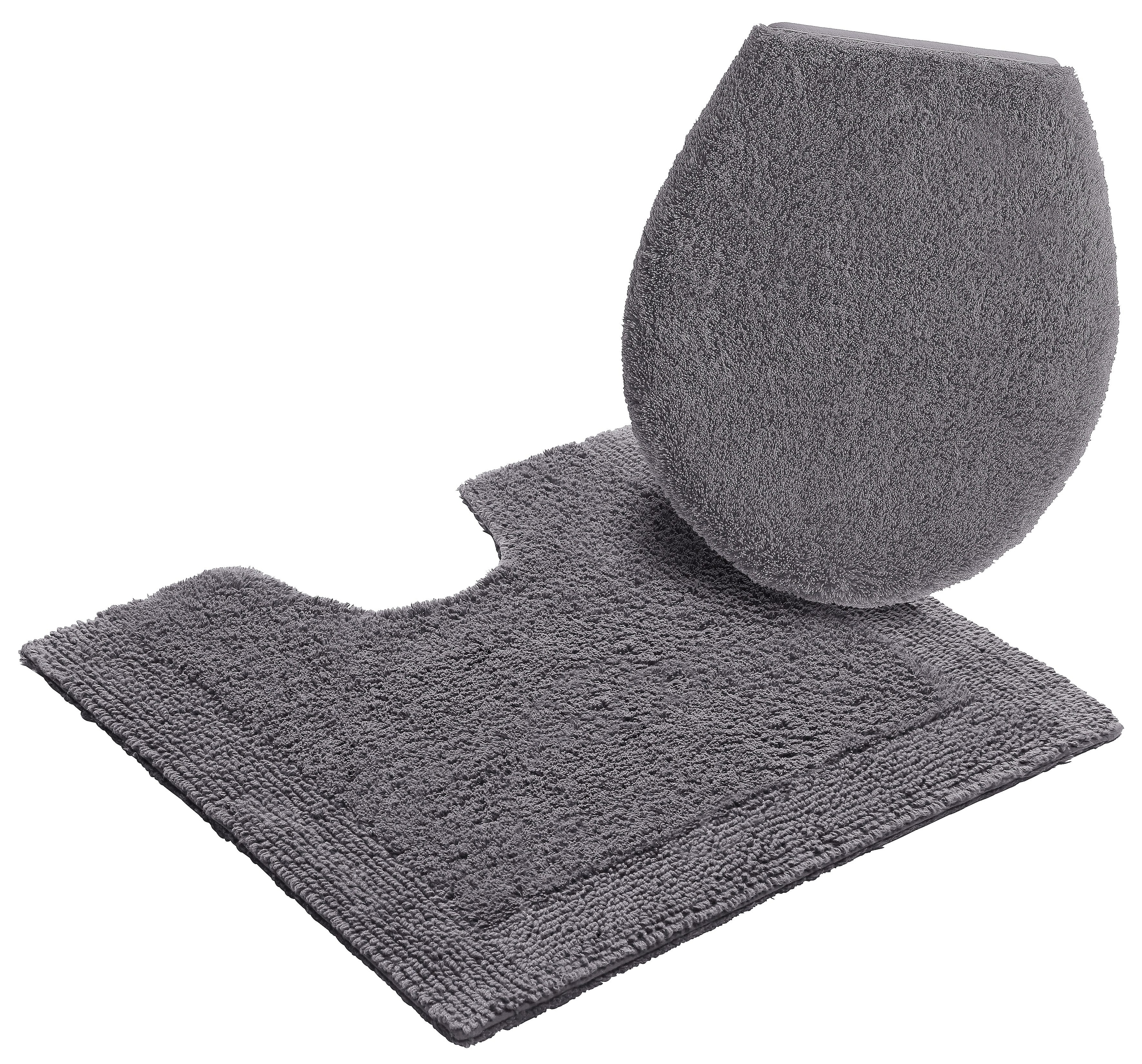 my home Badematte »Kapra, Badvorleger, Badezimmer Teppich«, beidseitig nutzbar-fußbodenheizungsgeeignet-strapazierfähig, mit Bordüre, Badteppich, Badematte, Baumwolle