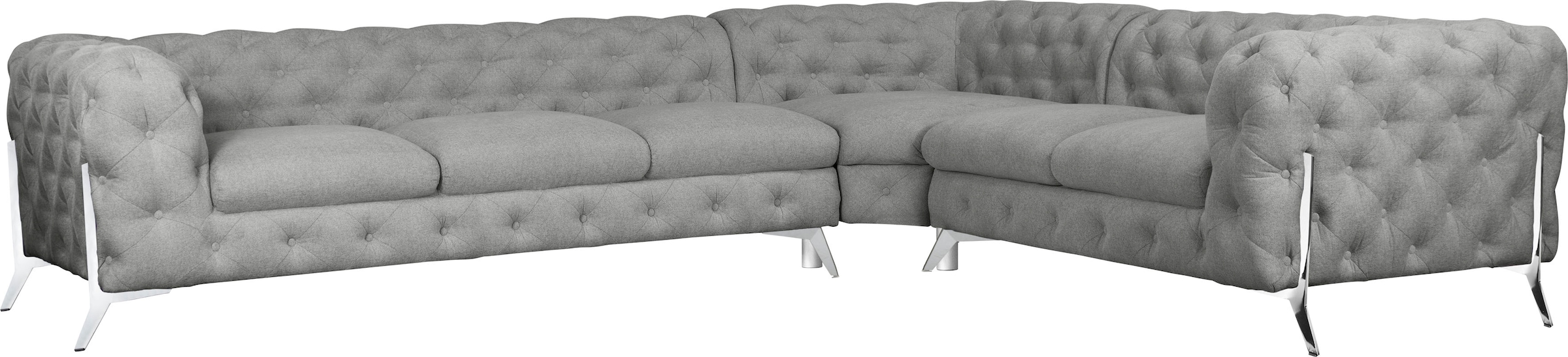 Home affaire Chesterfield-Sofa »Amaury L-Form« großes Ecksofa, Chesterfield günstig online kaufen