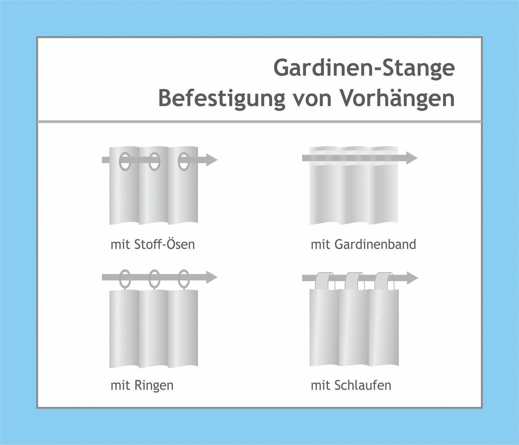Good Life Gardinenring 25mm schnell St.), bequem Gardinen-Ringe (10 und »ArtusNaos«, bestellen für Stange