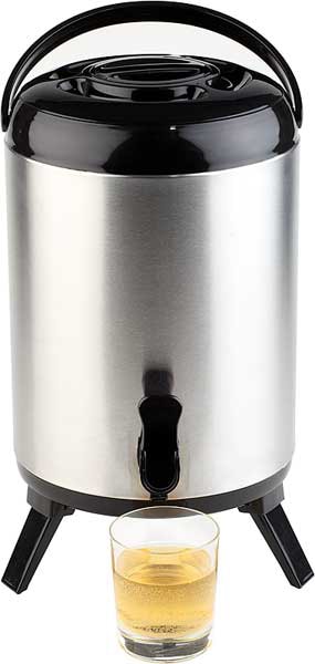 APS Getränkespender »Iso-Dispenser«, Edelstahl, für heiße und kalte Getränke, 9,5 Liter