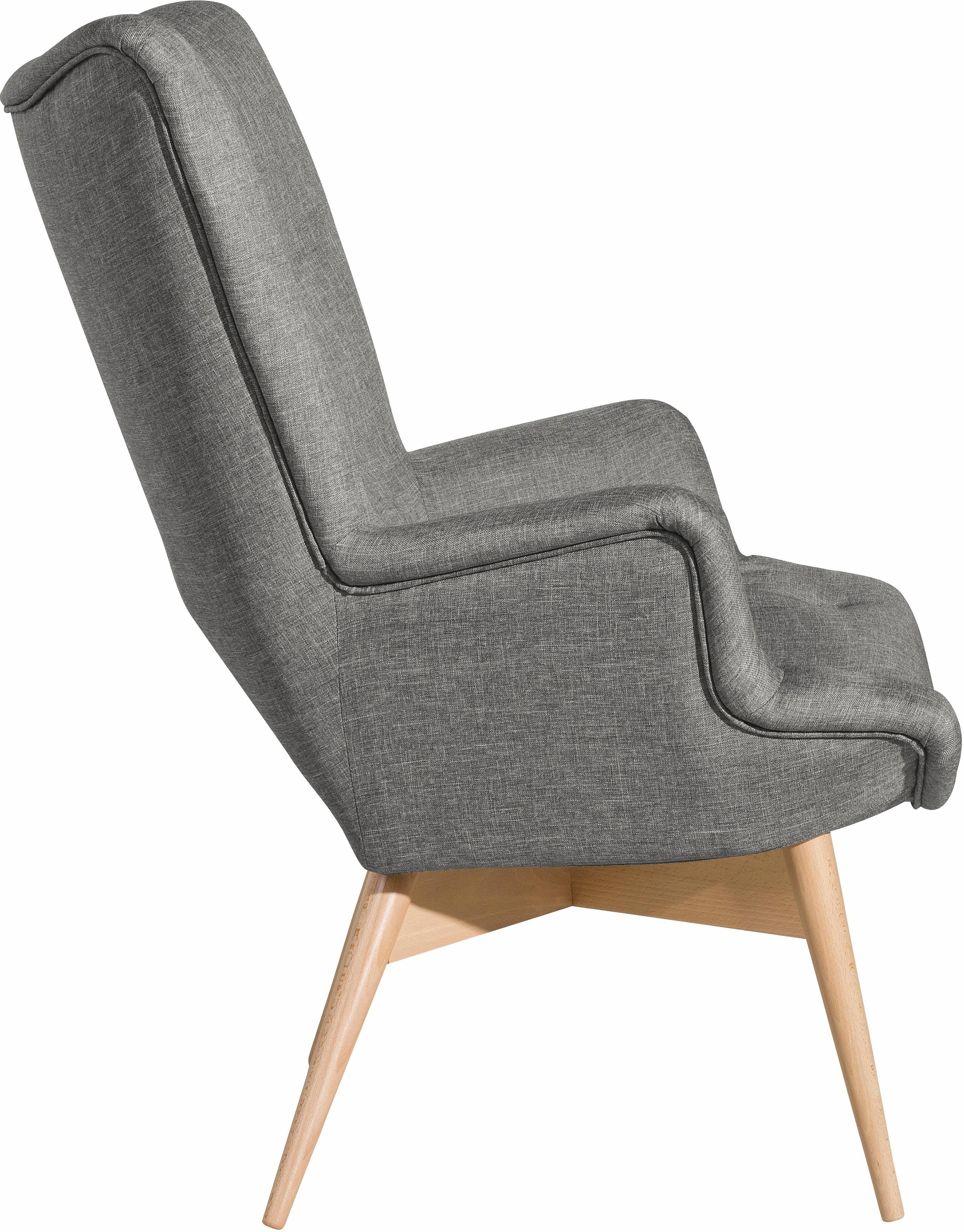 Max Winzer® Sessel »Arne, Hochlehnsessel, Loungesessel«, in Schalenform, im Retrolook, Hochlehner