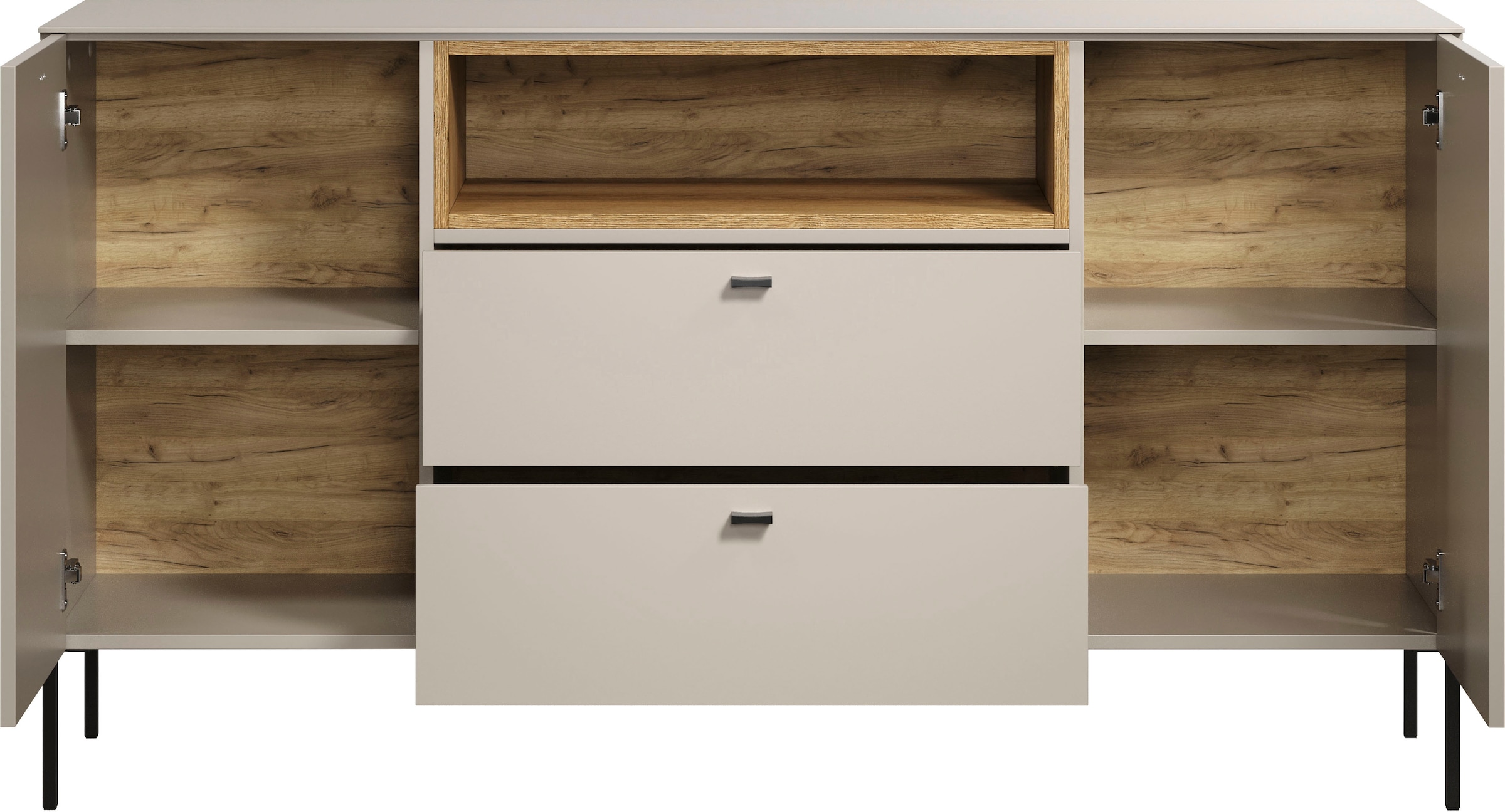Places of Style Sideboard »San Pedro«, (1 St.), Kommode mit Softclose-Funktion - (B/T/H) 154/42/85 cm