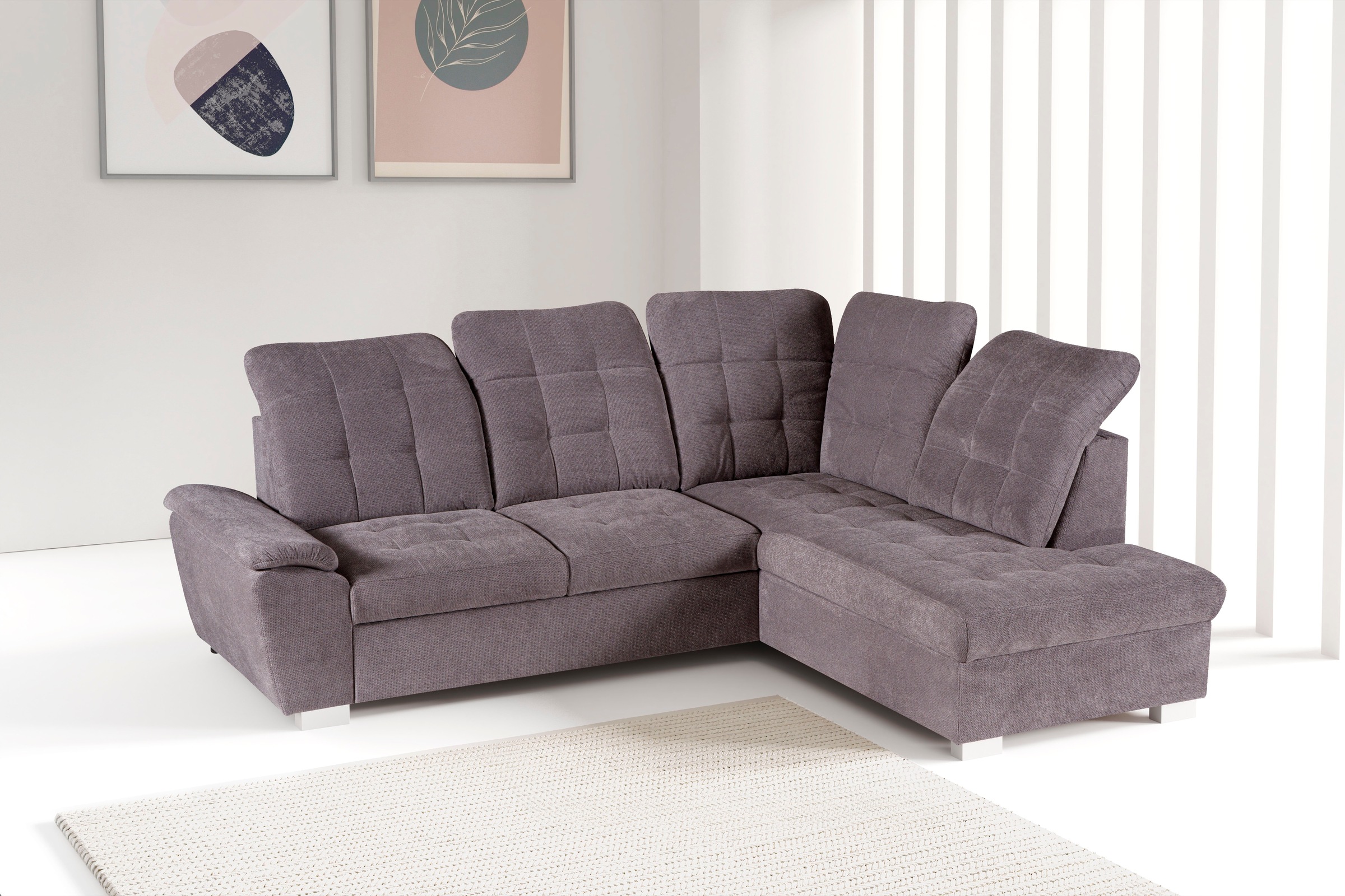 WERK2 Ecksofa »Brindisi, Multifunktion, bequem & komfortabel, Breite 263cm, günstig online kaufen