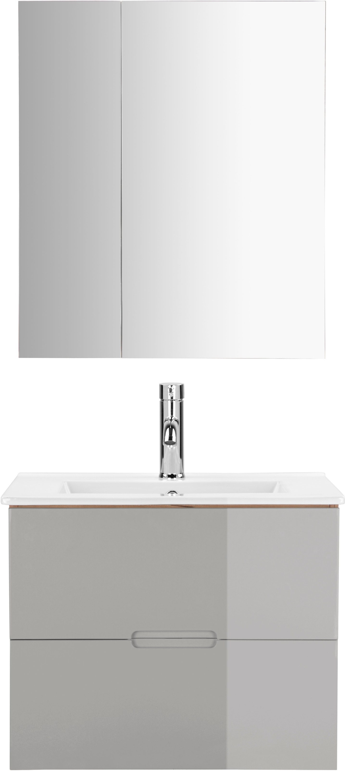 welltime Badmöbel-Set »Lund Badmöbel Set Badschrank Badezimmerset«, (Komple günstig online kaufen