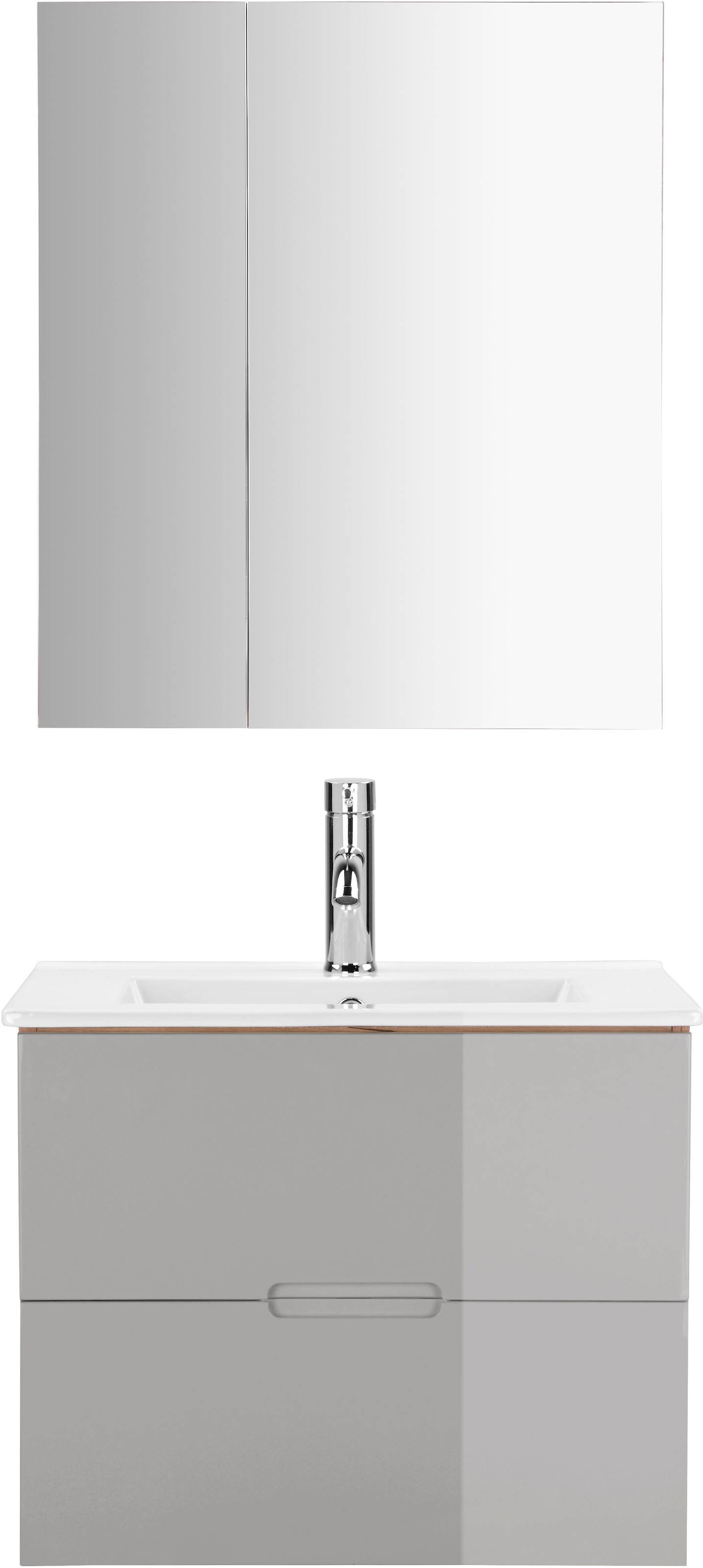 welltime Badmöbel-Set »Lund Badmöbel Set Badschrank Badezimmerset« günstig online kaufen