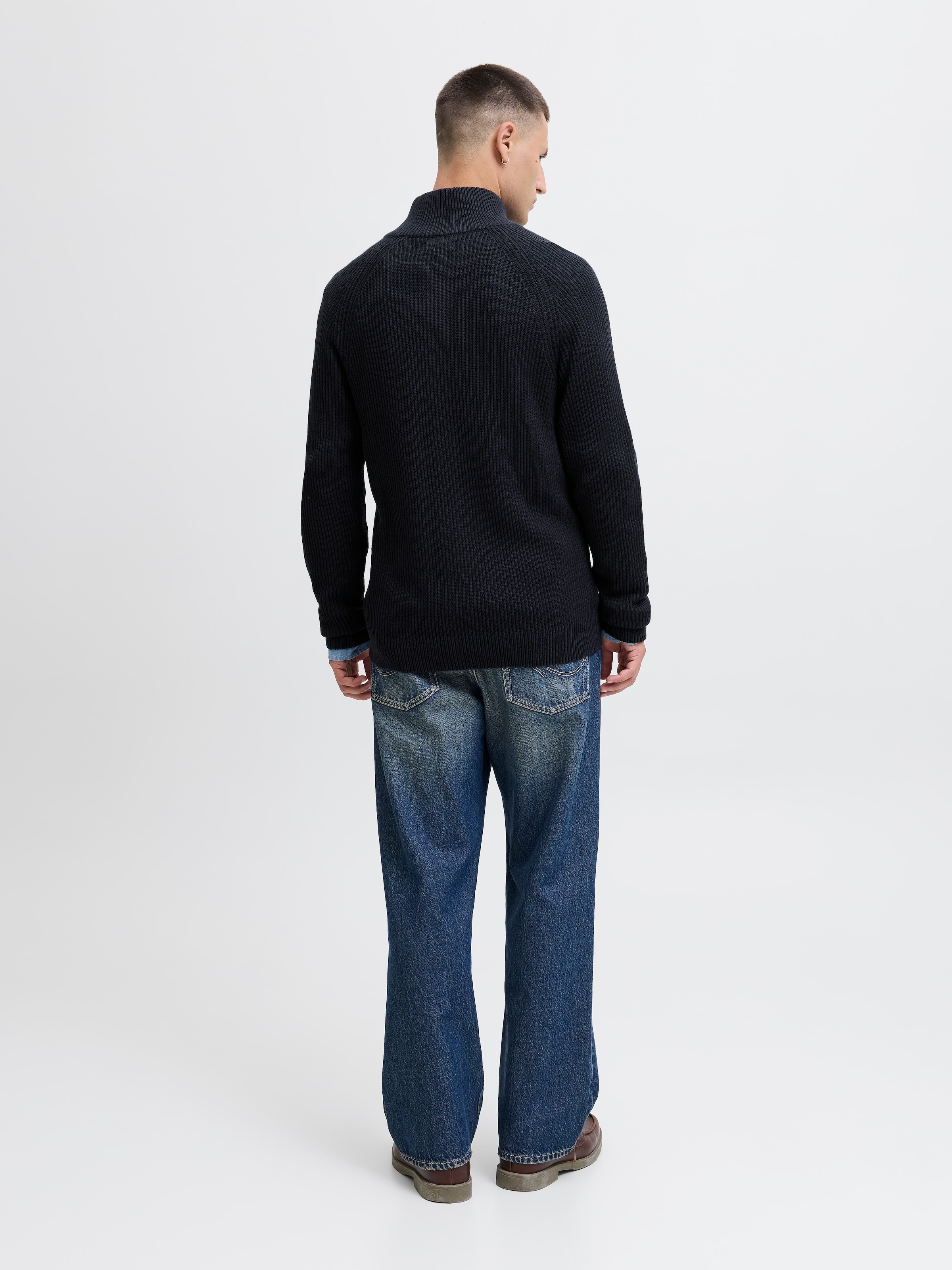 Jack & Jones Strickjacke »JJPANNEL KNIT ZIP CARDIGAN AW25«