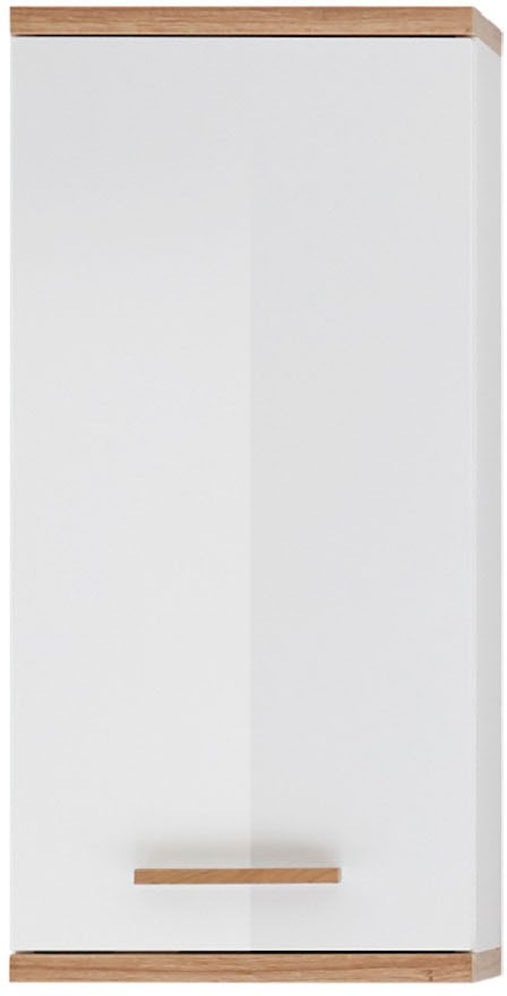 Saphir Badmöbel-Set »Quickset Mineralmarmor-Waschtisch mit LED-Spiegel, Unterschrank«, (7 St.), Hängeschrank, Midischrank, 5 Türen, 2 Schubladen, 7 Glas-Einlegeböden