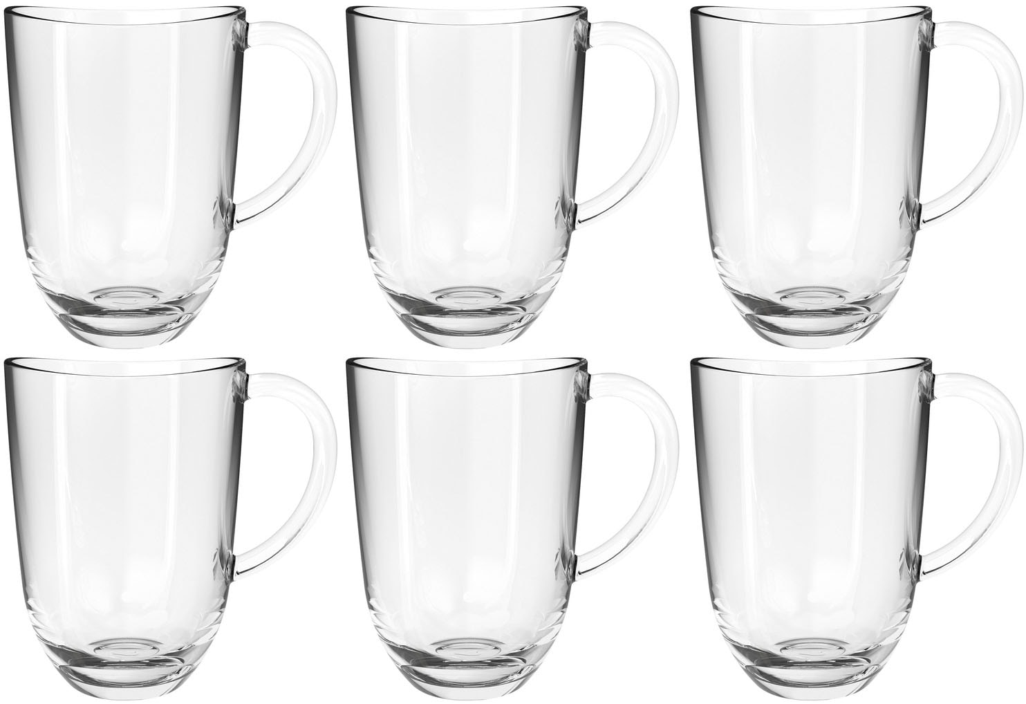 LEONARDO Latte-Macchiato-Tasse »NAPOLI«, (Set, 6 tlg.), 380 ml, 6-teilig