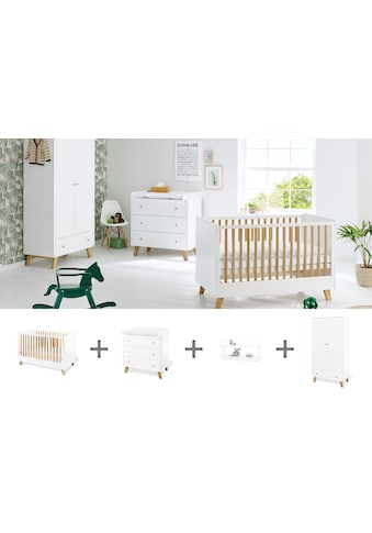 Pinolino® Babyzimmer-Komplettset »Pan«, (Set, 4 St.), breit; mit Kinderbett,... kaufen