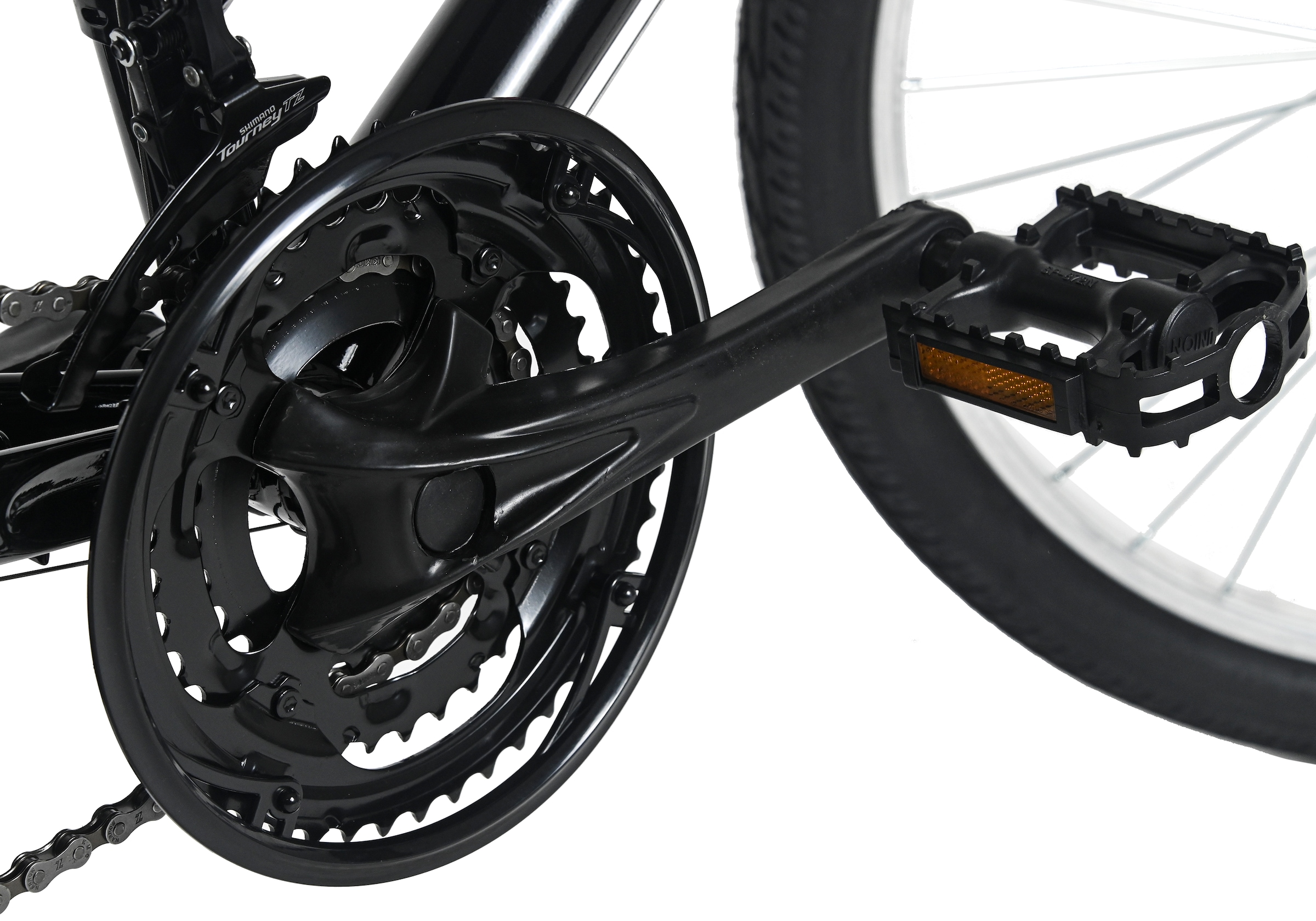 Dacapo Mountainbike »Damen-Mountainbike 26'' Nelson Schwarz 18 Gänge RH 48 cm« 18 Gang Shimano Tourney Schaltwerk Kettenschaltung