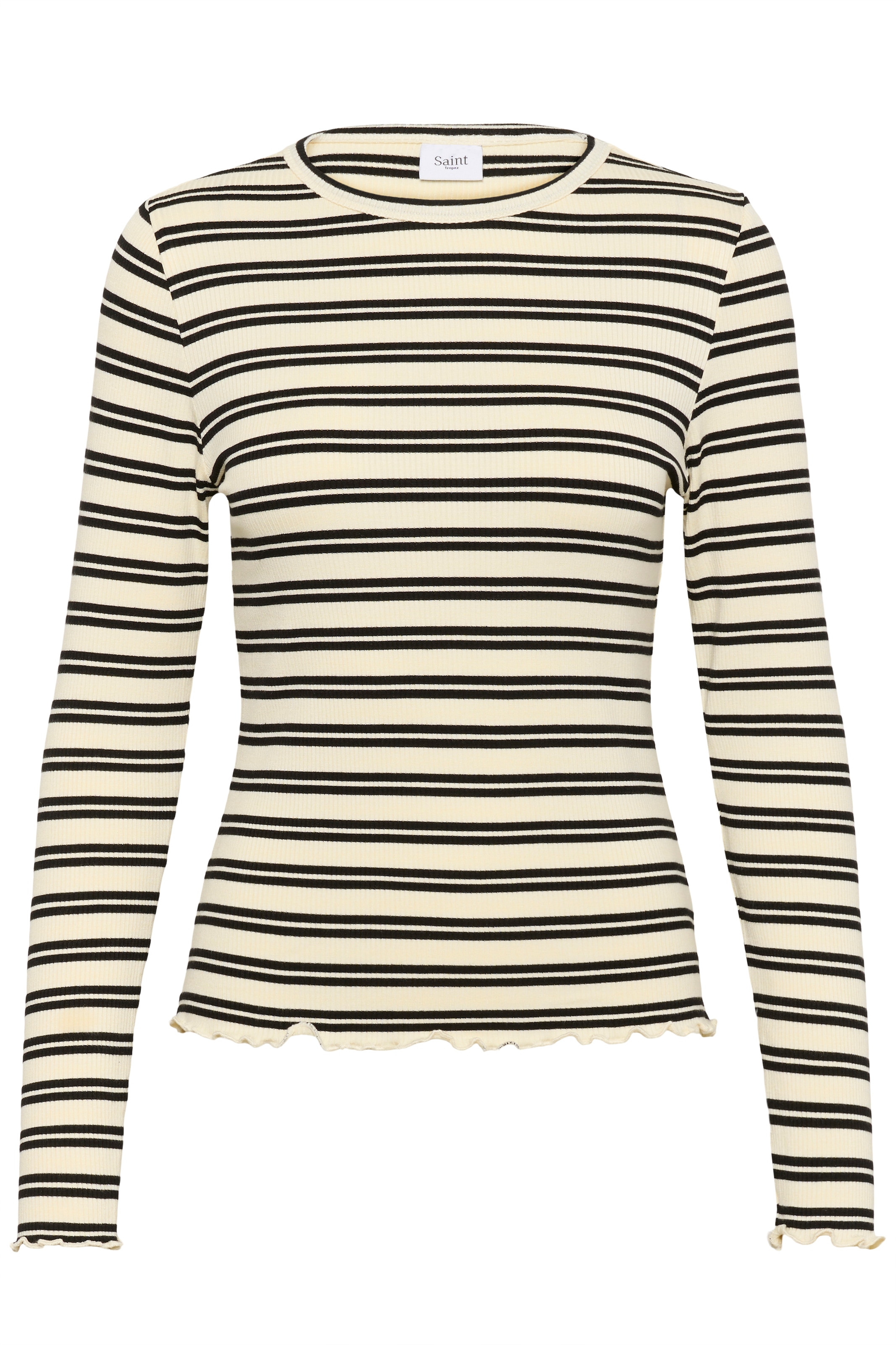 Saint Tropez Langarmshirt »OlaliaSZ LS Blouse« Viskosemischung, figurbetonte Form