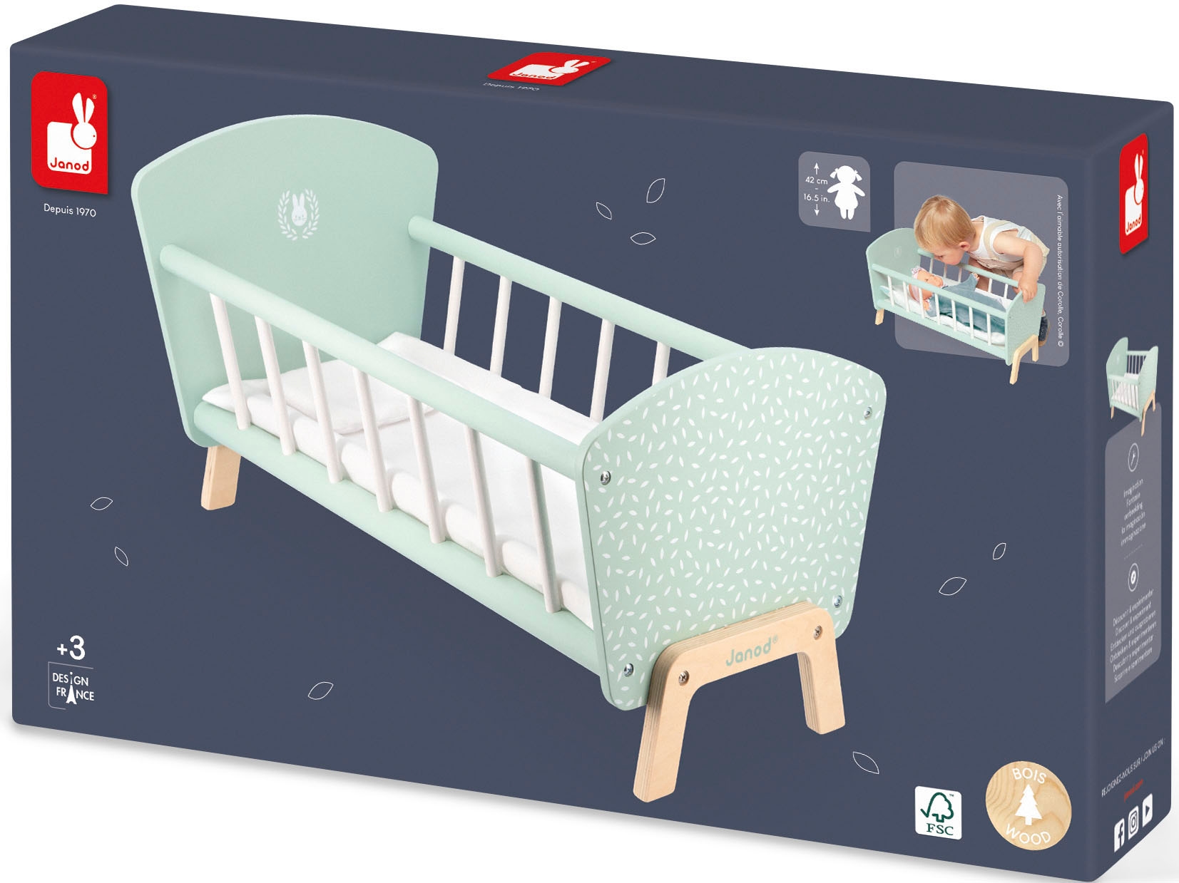 Janod Puppenbett »Zen«, FSC®- schützt Wald - weltweit