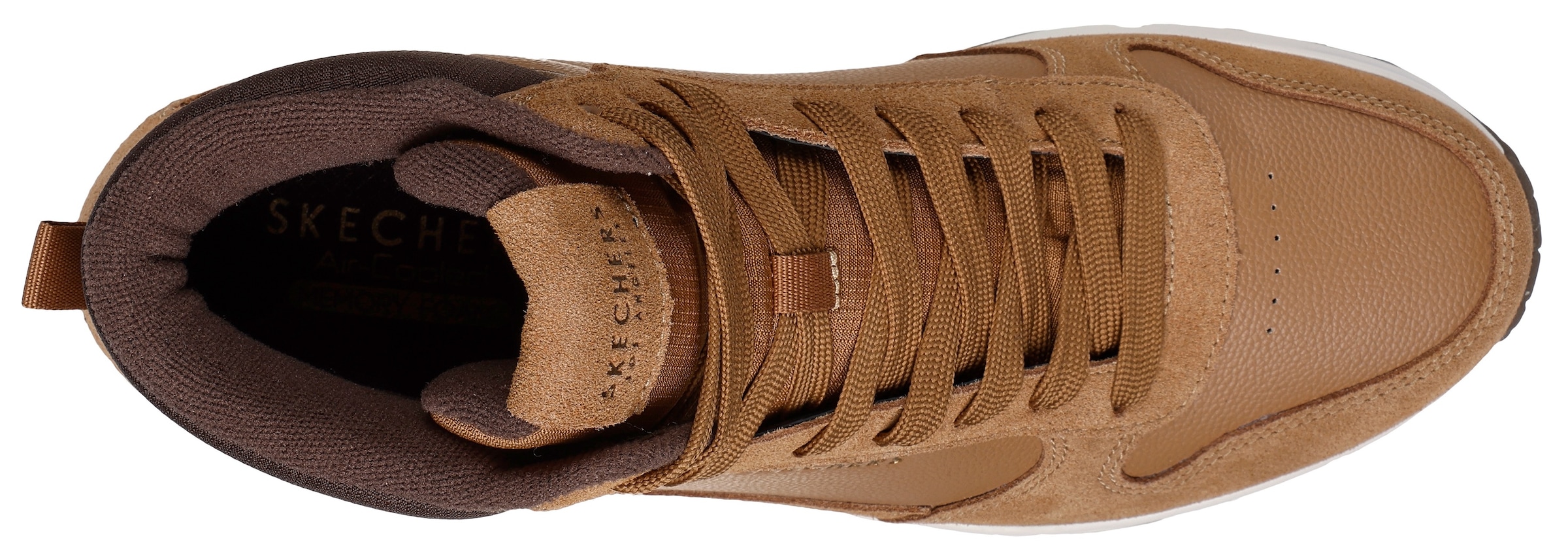 Skechers Sneaker »UNO«, Mid Cut Sneaker, Schnürboots mit gepolstertem Schaftrand