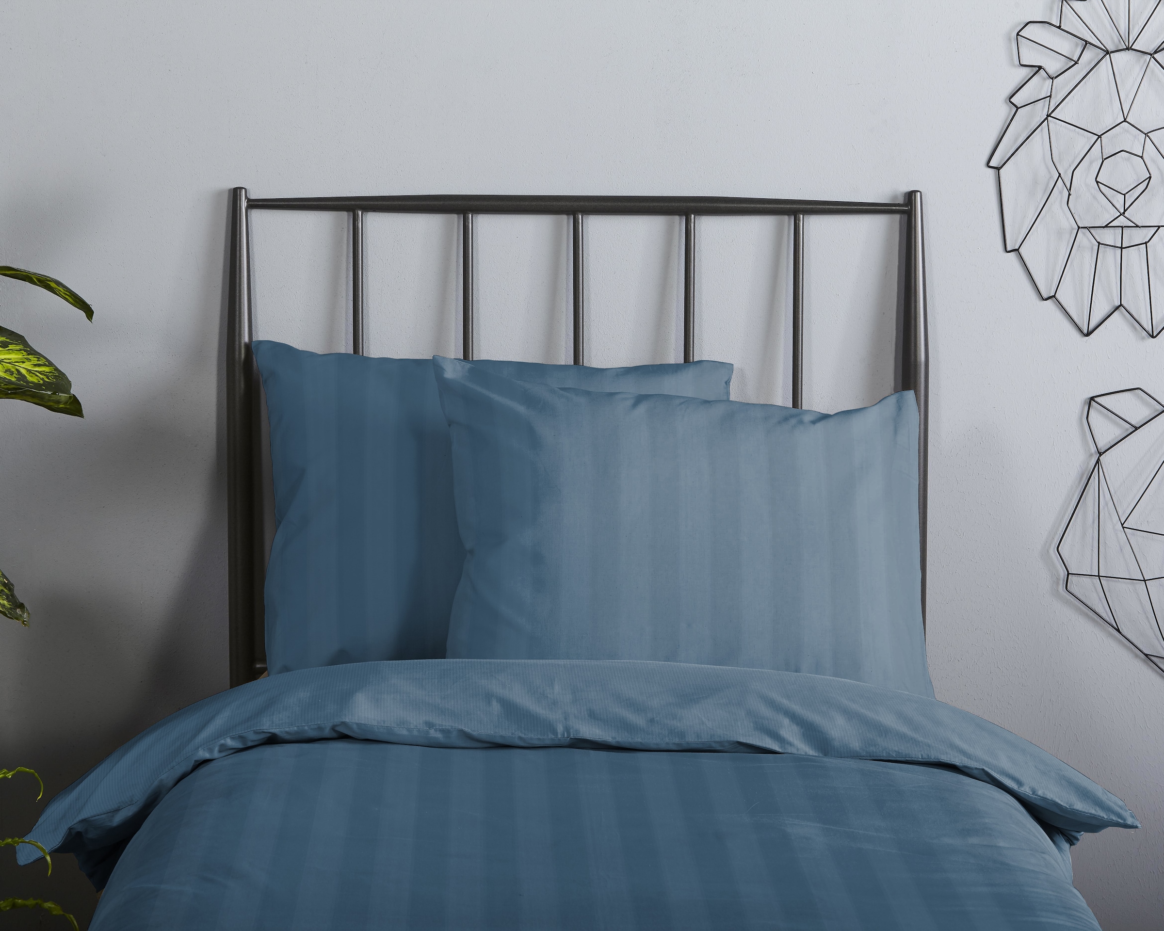 Descanso Babybettwäsche »Hotel Sevilla« 2 Satin, Reißverschluss, Wende, Luxe, Streifen, uni