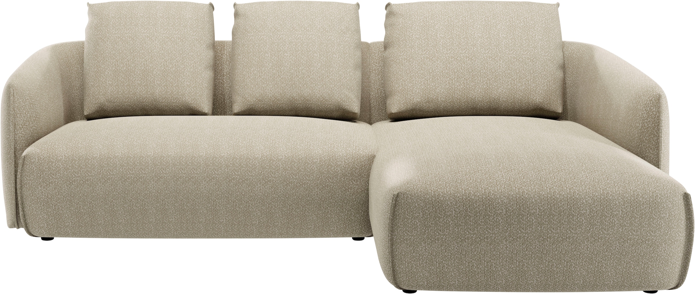 Guido Maria Kretschmer Home&Living Ecksofa »Shawn Designsofa mit elegant geschwungen Armlehnen, L-Form«, bequem, organischer Form, mit hochwertigem Bezug