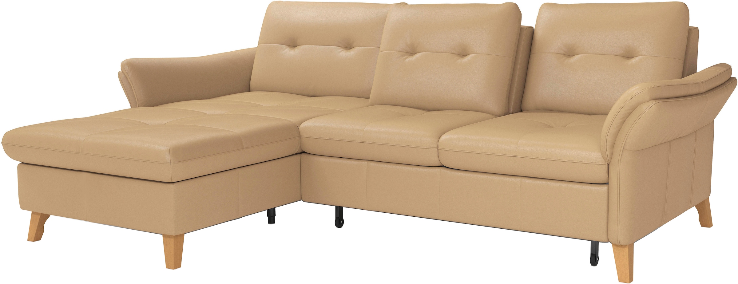sit&more Ecksofa »Göteborg«, Sitztiefenverstellung und Federkern, wahlweise mit Bettfunktion