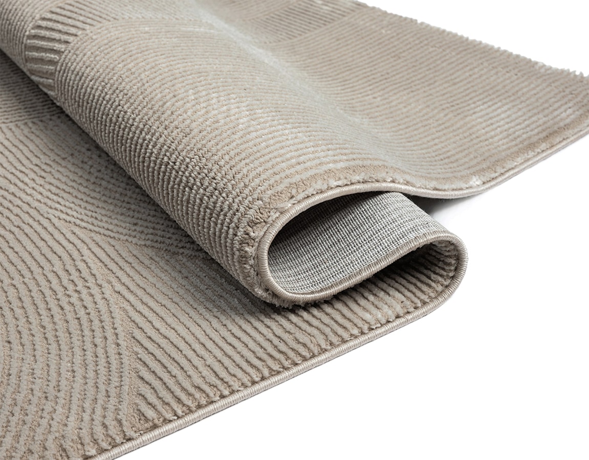 the carpet Teppich »Lima«, rechteckig, 12 mm Höhe, Designer Teppich Flor 1 recyceltem Polyester waschbar