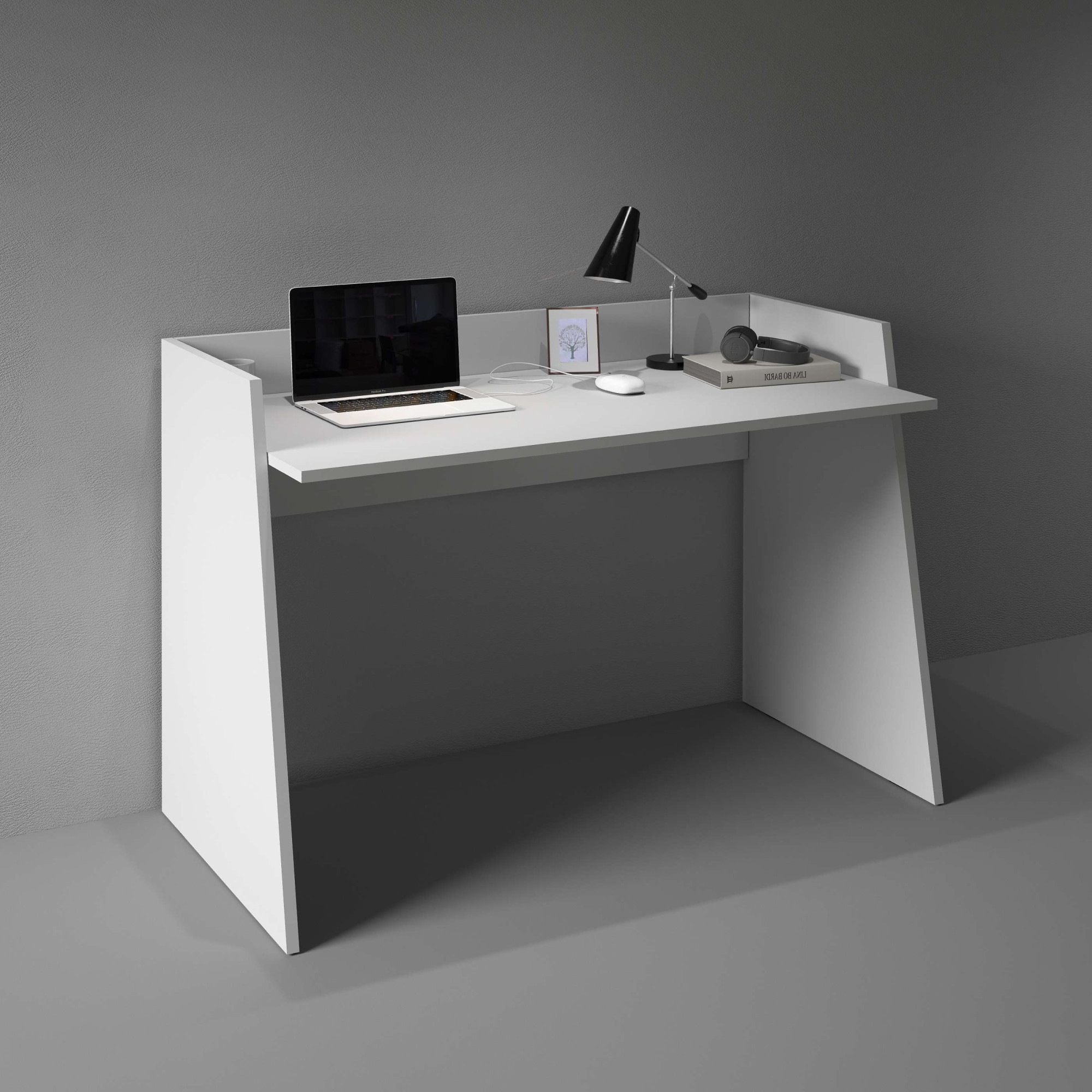 INOSIGN Schreibtisch »Vega, Schreibtisch, kleiner Computertisch, Bürotisch für Büro«, (1 St.), mit 2 Diagonalseit, Arbeitsplatte Breite 100 cm