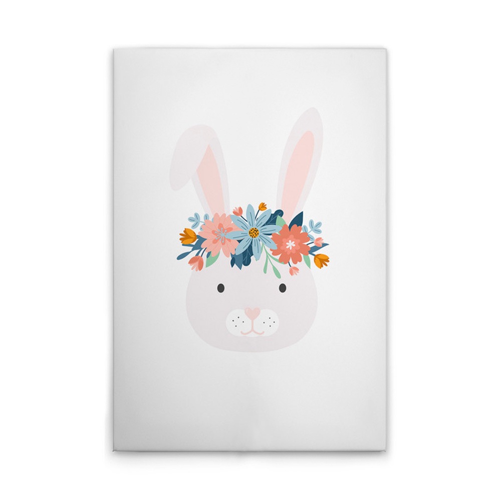 A.S. Création Leinwandbild »Flower Bunny 2 - Wandbild Weiß Bunt Blau Keilra günstig online kaufen