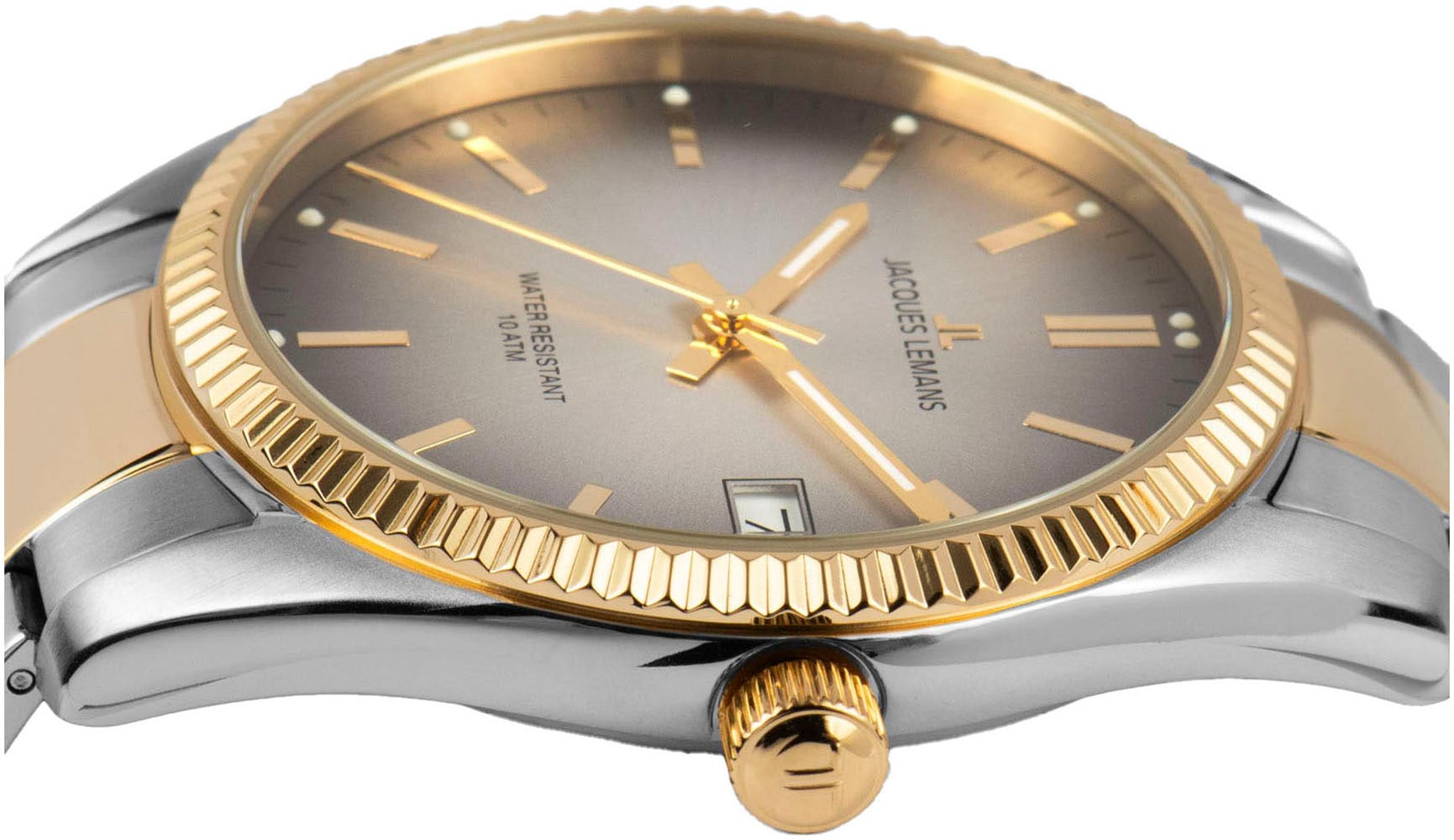 Jacques Lemans Quarzuhr »Derby«, Armbanduhr,Herrenuhr,Damenuhr,Edelstahlarmband,bis 10 bar wasserd.