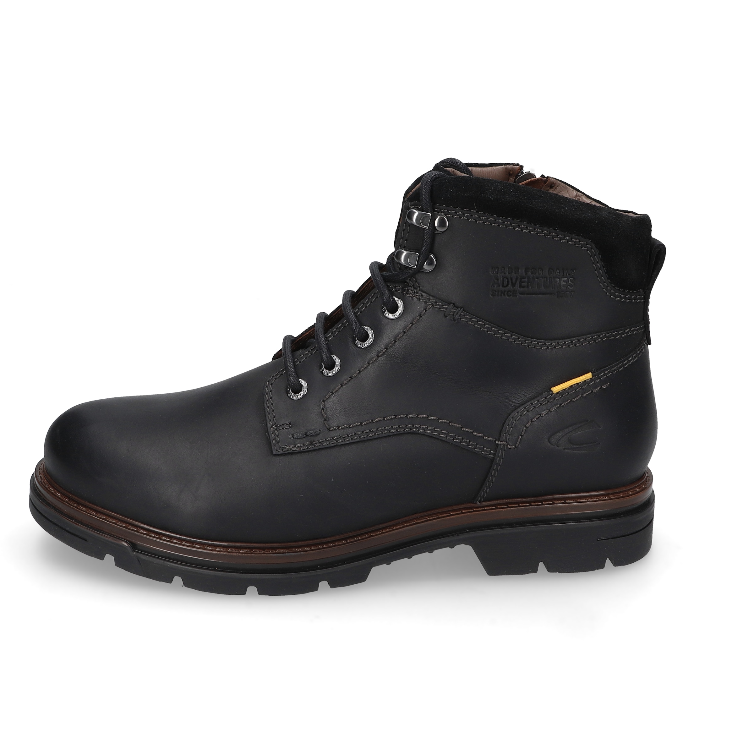 camel active Winterboots, Schnürstiefel mit Profilsohle und Warmfutter