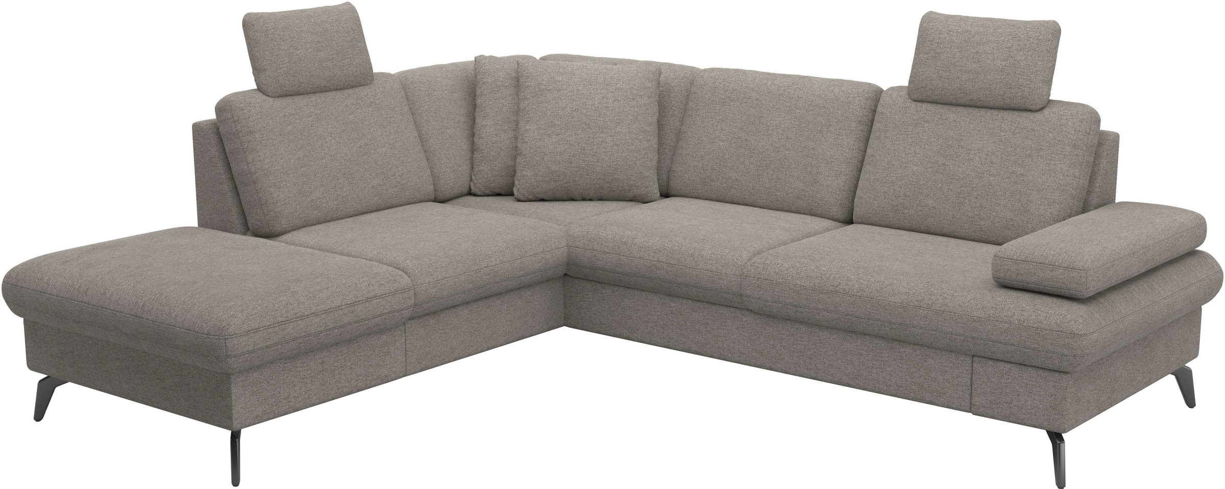 sit&more Ecksofa »Morris Jubi L-Form«, inkl. Armteilfunktion und 1 Zierkissen, wahlweise mit Bettfunktion