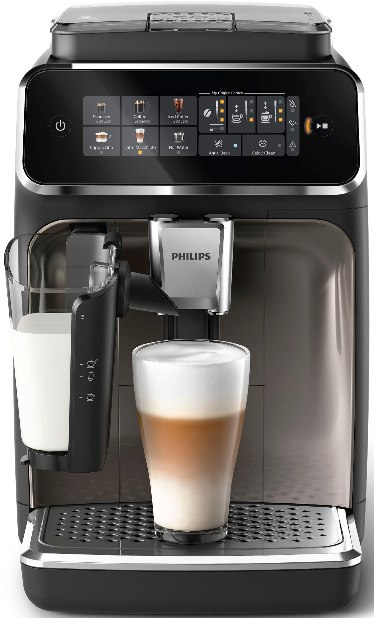 Philips Kaffeevollautomat »EP3347/90 3300 Series, 6 Getränke (heiß oder eisgekühlt)« LatteGo-Milchsystem, SilentBrew Technologie