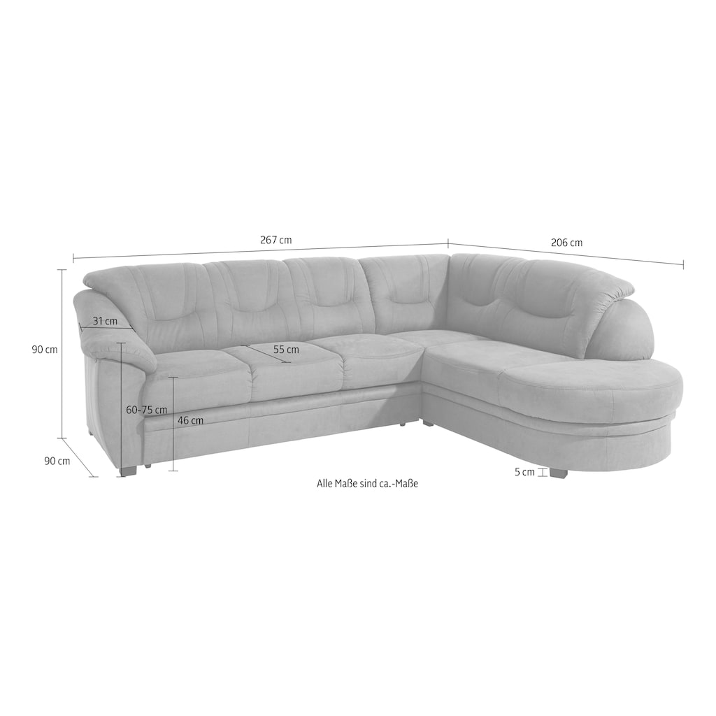 sit&more Ecksofa »Savoni L-Form«