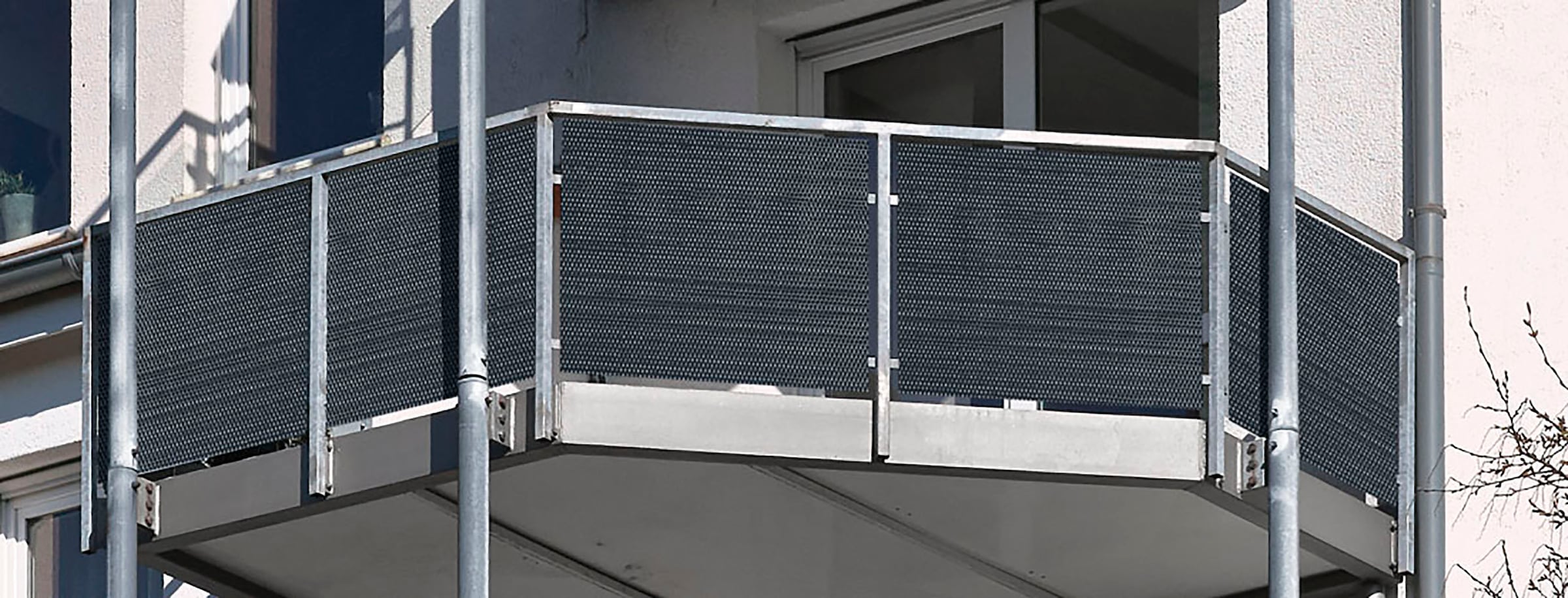 Gartenfreude Balkonsichtschutz, 5x0,75 m, individuell zuschneidbar, inkl. Kabelbinder