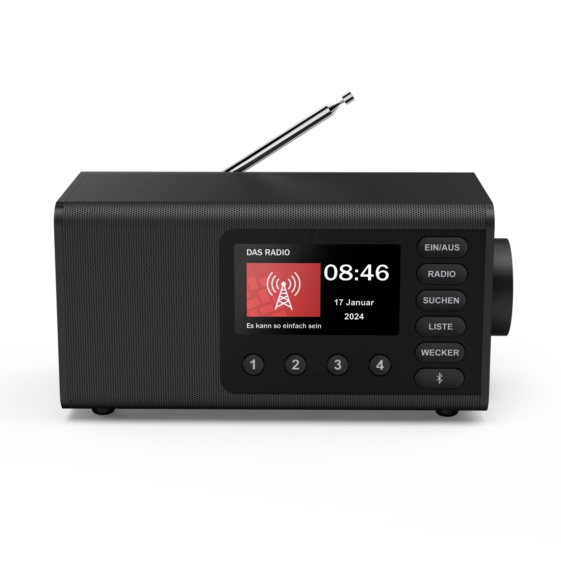 Hama Digitalradio (DAB+) »DAB-Radio (mit Bluetooth, Digitalradio, FM/DAB plus, Radiowecker)«, (5 W)